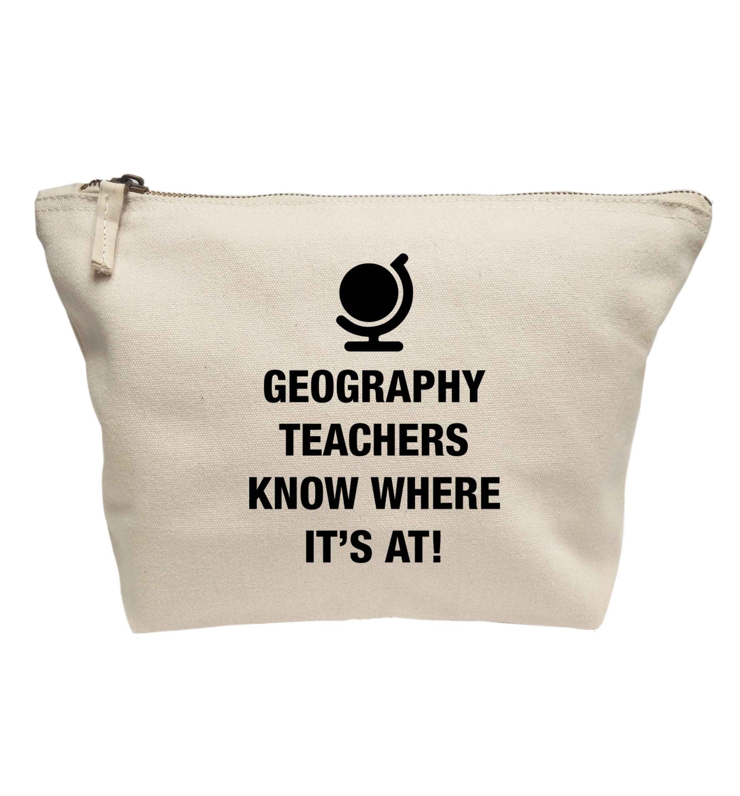 Geography teachers know where it's at | Makeup / wash bag