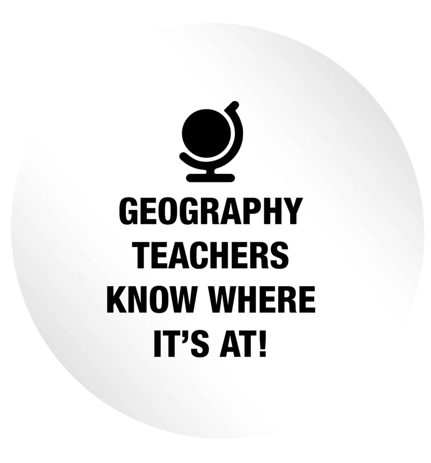 Geography teachers know where it's at 24 @ 45mm matt circle stickers