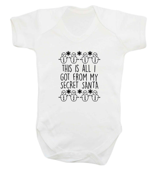 This is all I got from my secret Santa baby vest white 18-24 months