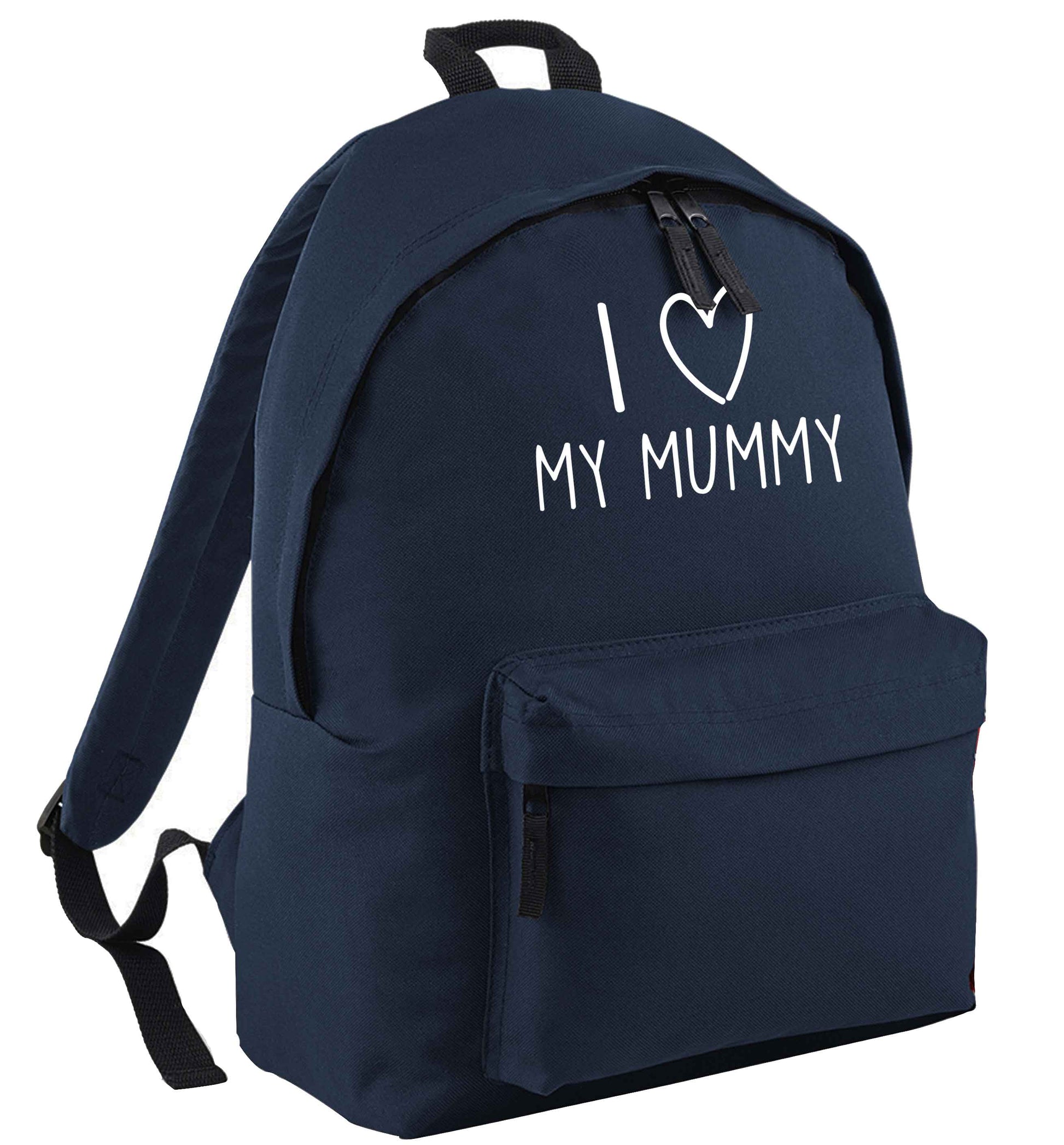 I love my mummy navy childrens backpack