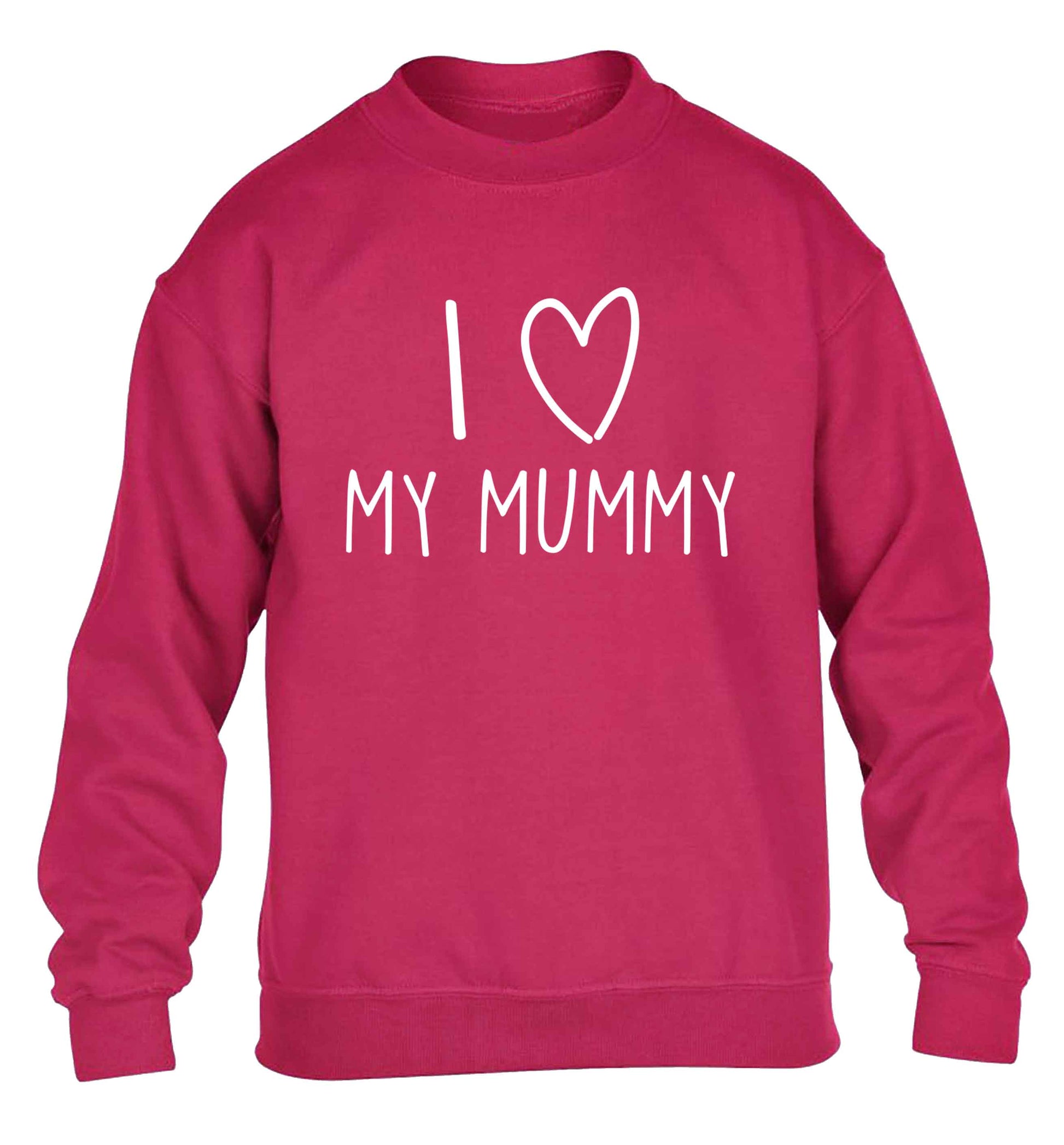 I love my mummy children's pink sweater 12-13 Years