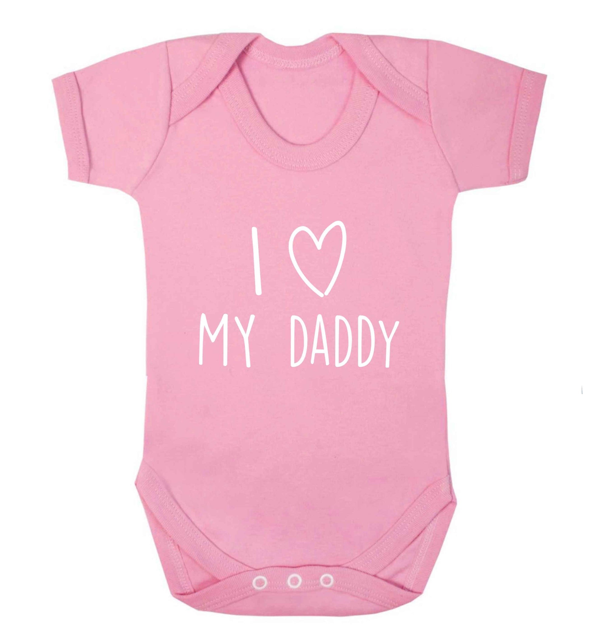 I love my daddy baby vest pale pink 18-24 months