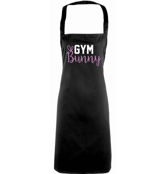 gym bunny adults black apron
