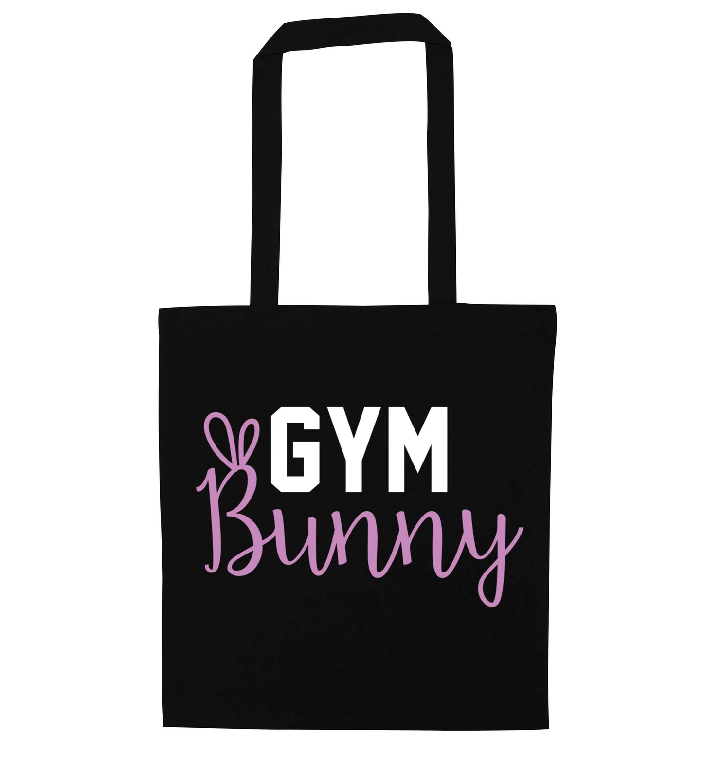 gym bunny black tote bag