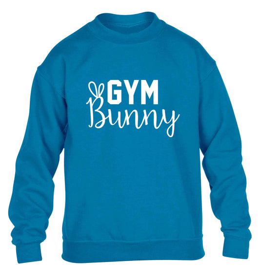 gym bunny children's blue sweater 12-13 Years