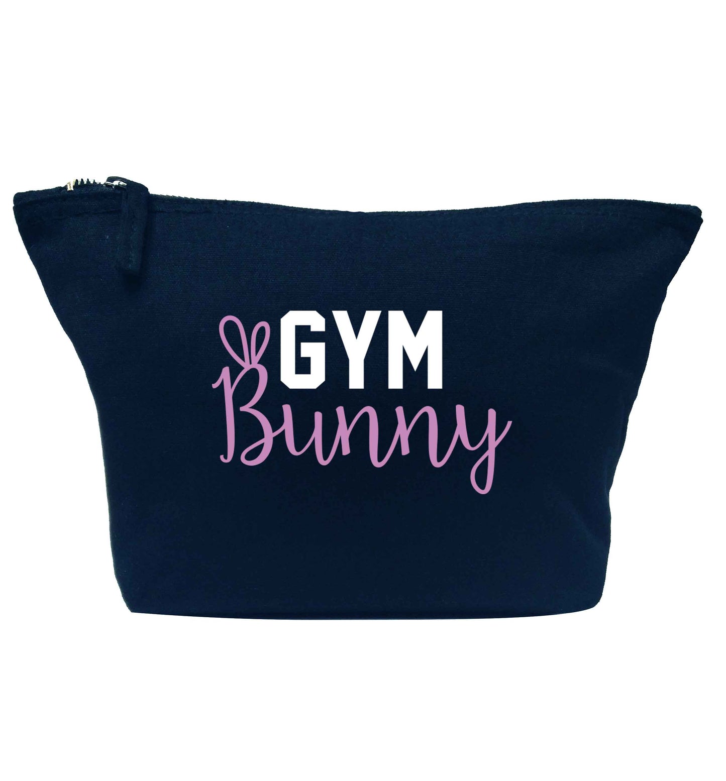 gym bunny navy makeup bag
