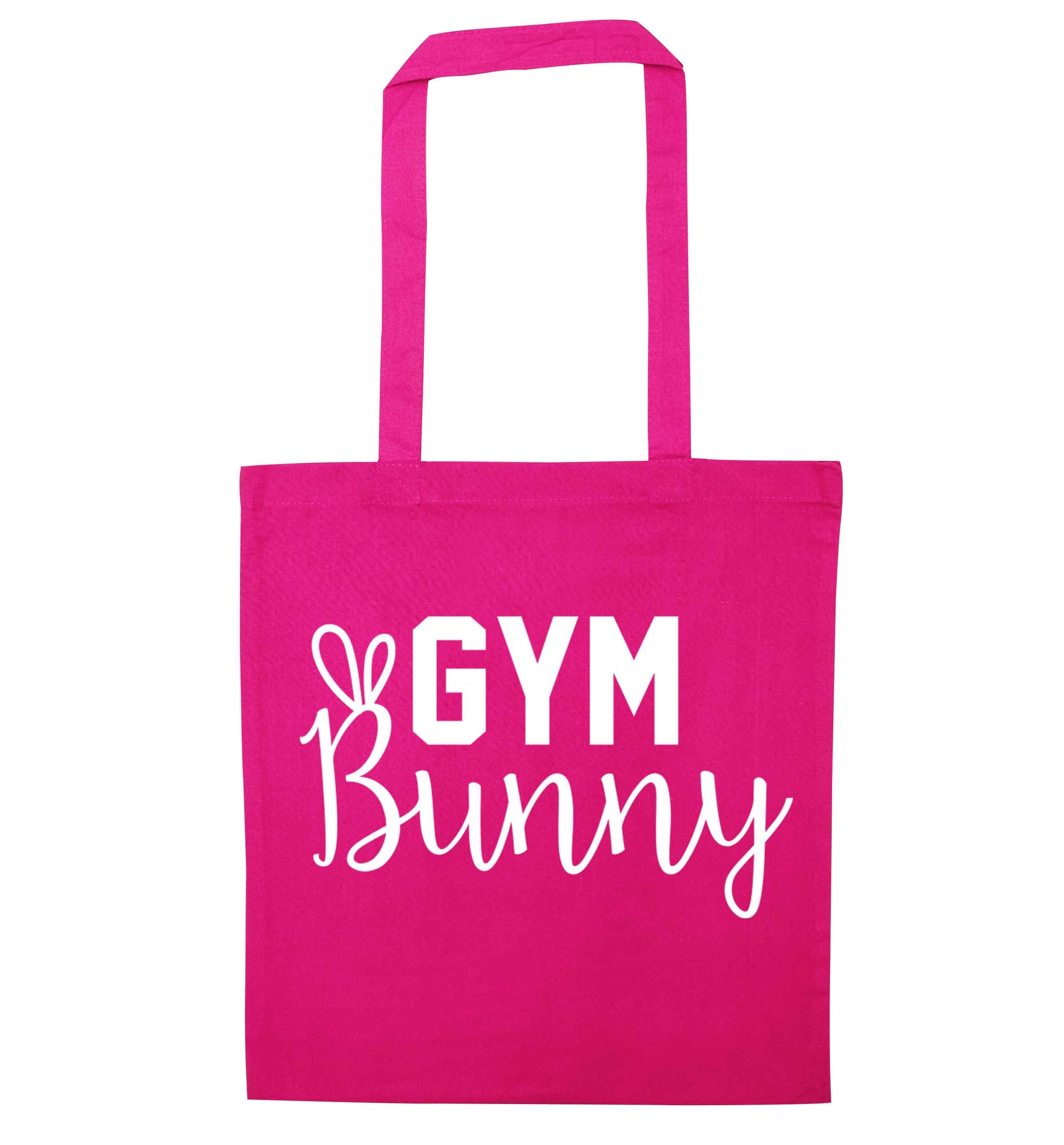gym bunny pink tote bag
