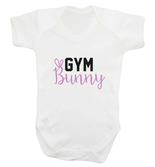 gym bunny baby vest white 18-24 months