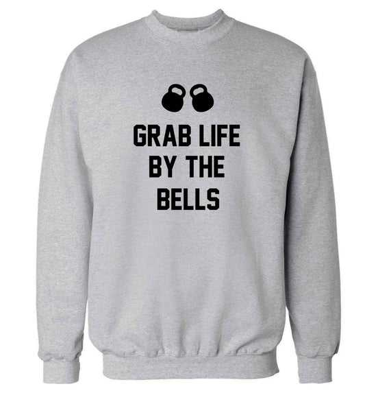 Grab life by the bells adult's unisex grey sweater 2XL