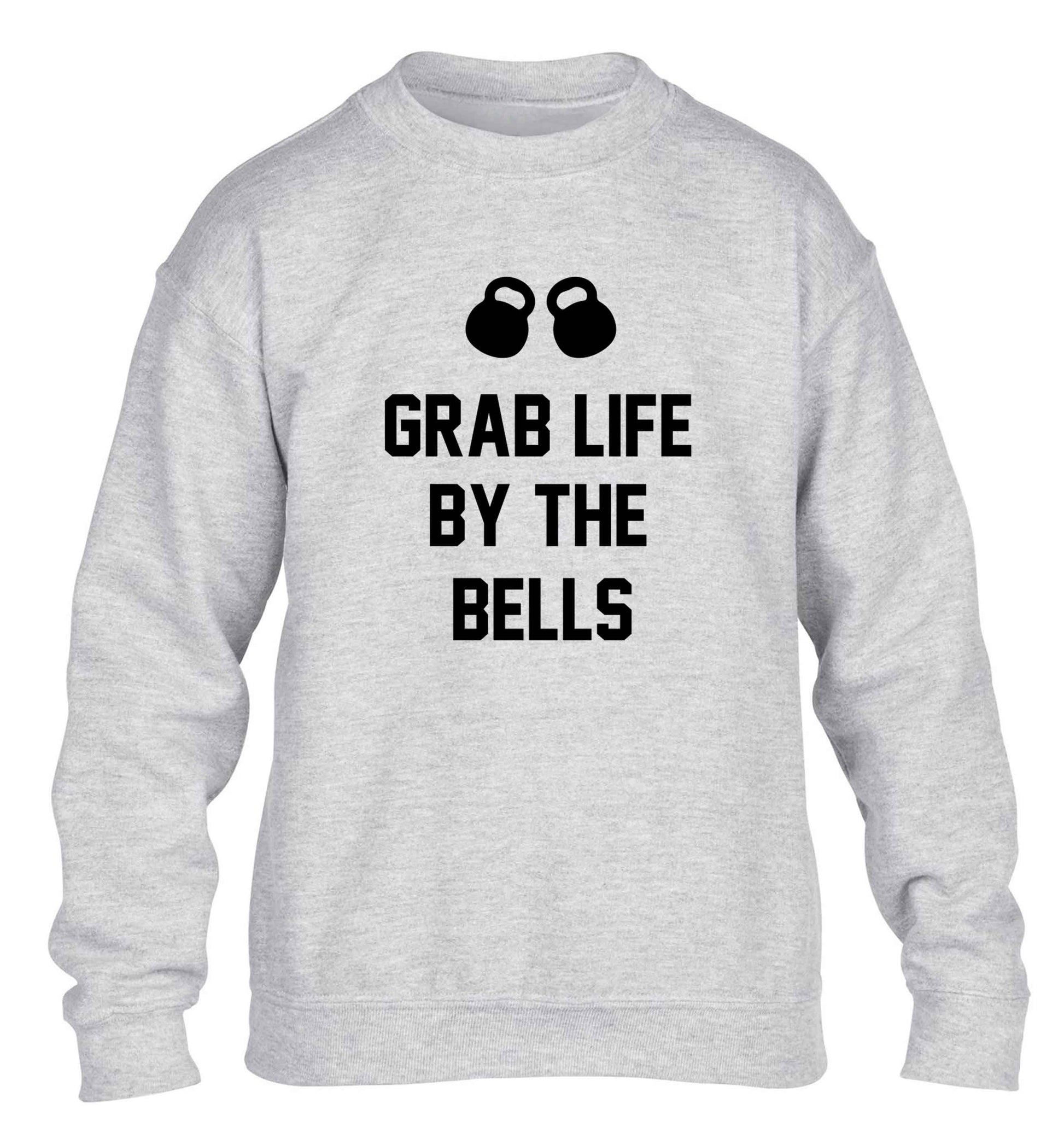Grab life by the bells children's grey sweater 12-13 Years