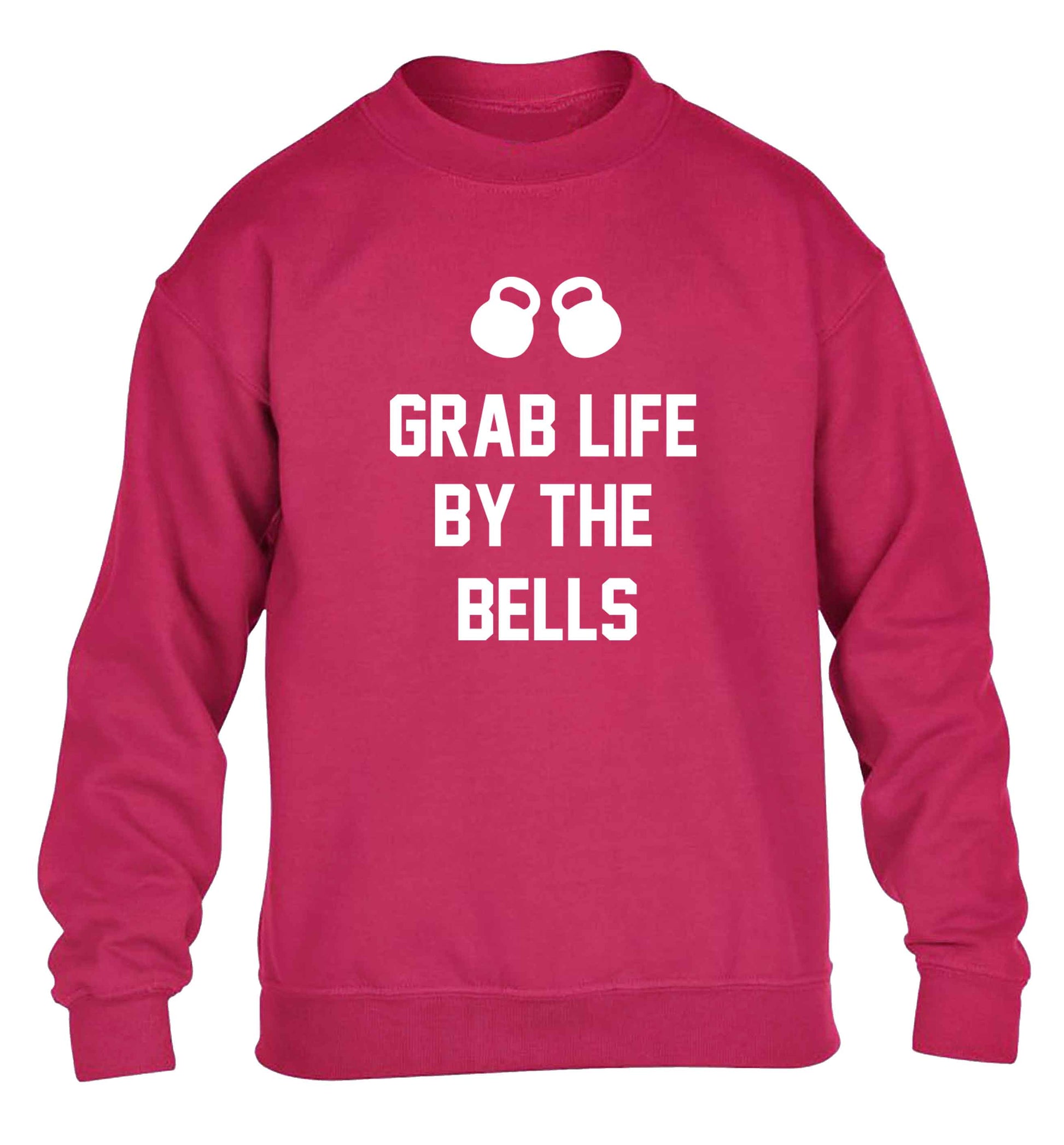 Grab life by the bells children's pink sweater 12-13 Years