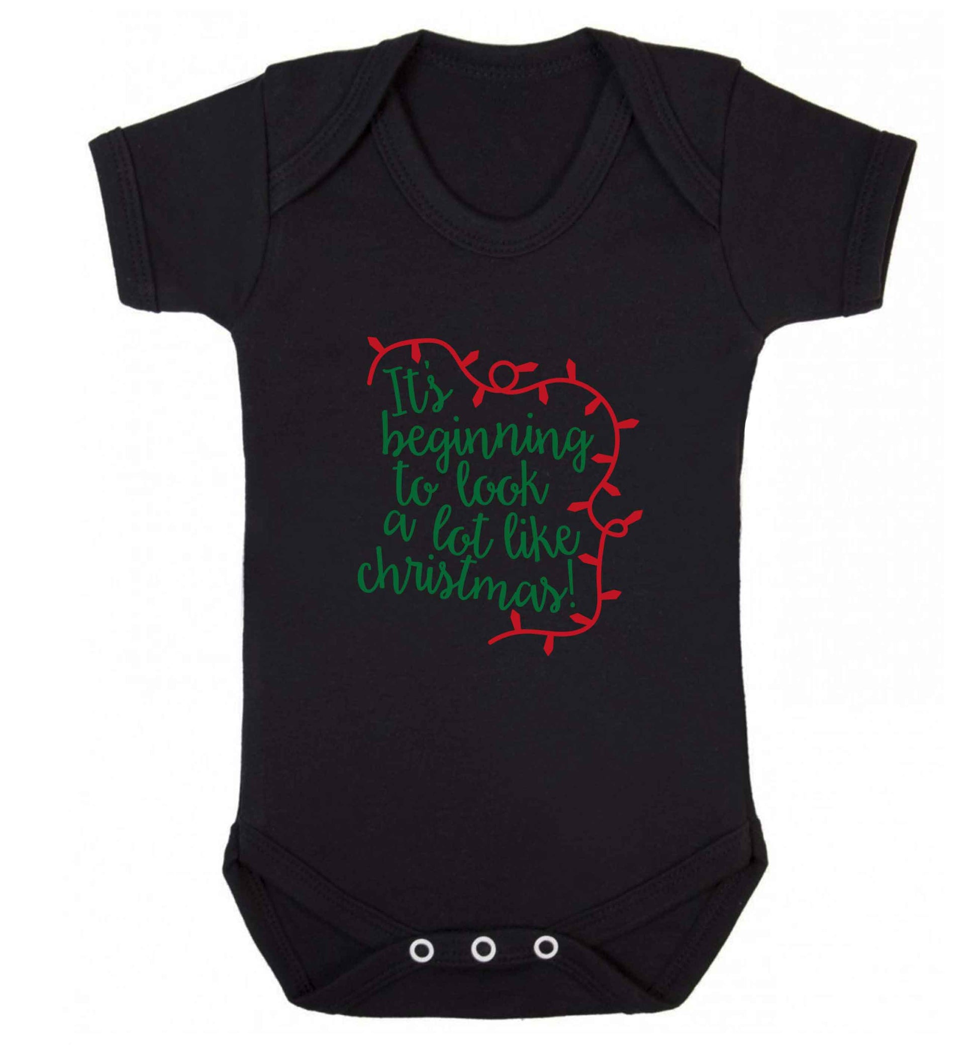 It's beginning to look a lot like Christmas baby vest black 18-24 months
