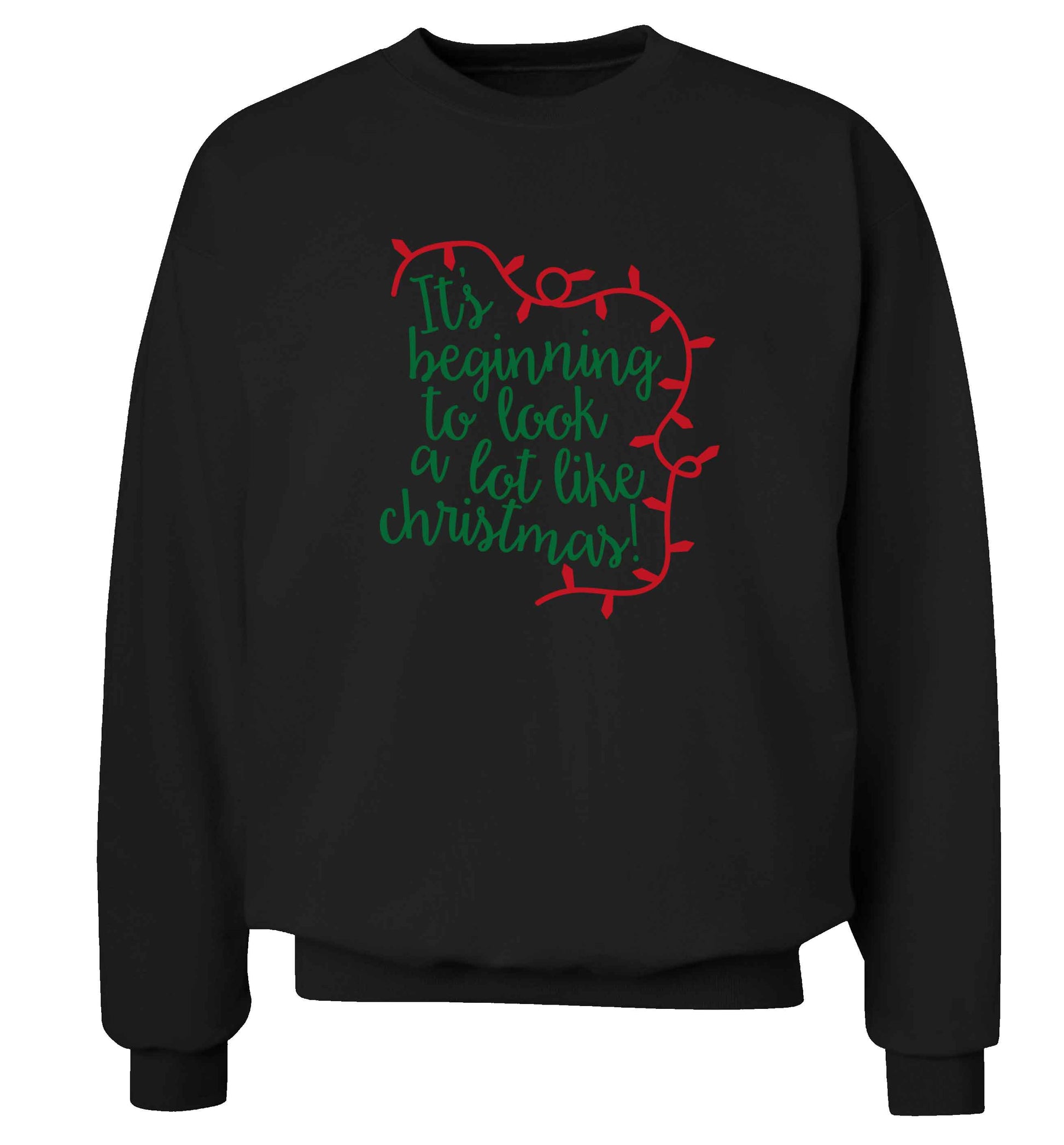 It's beginning to look a lot like Christmas adult's unisex black sweater 2XL