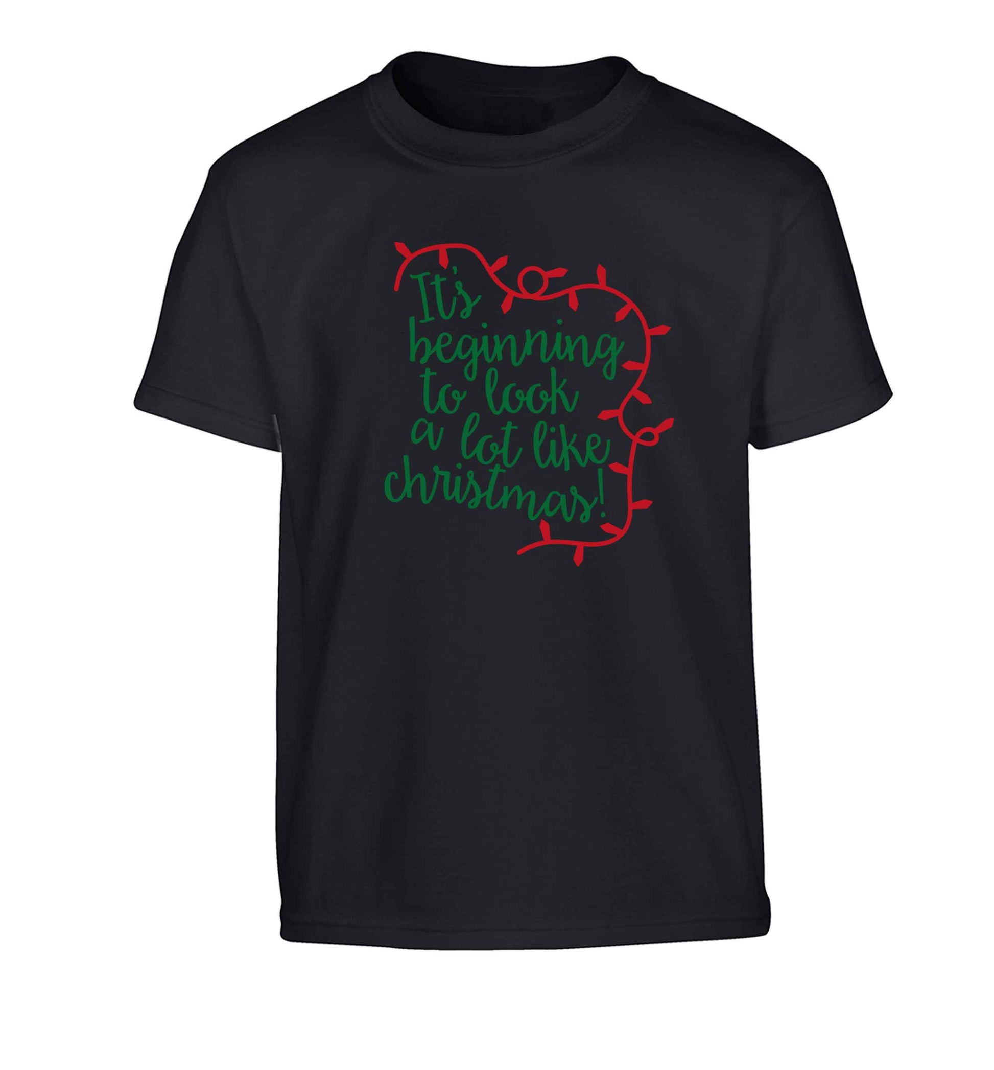 It's beginning to look a lot like Christmas Children's black Tshirt 12-13 Years