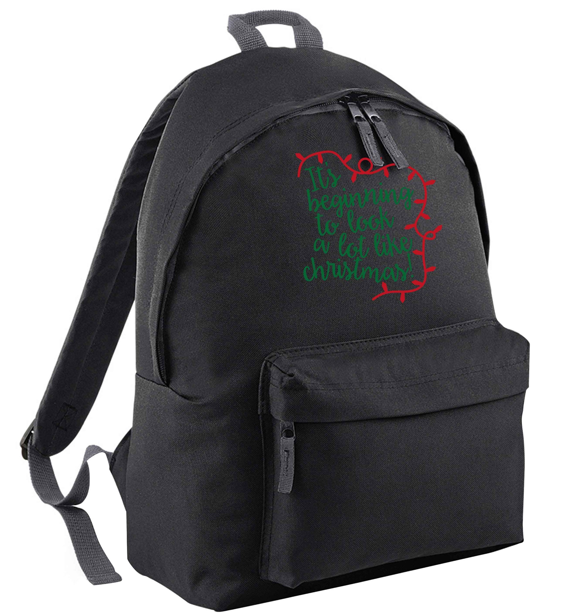 It's beginning to look a lot like Christmas black adults backpack