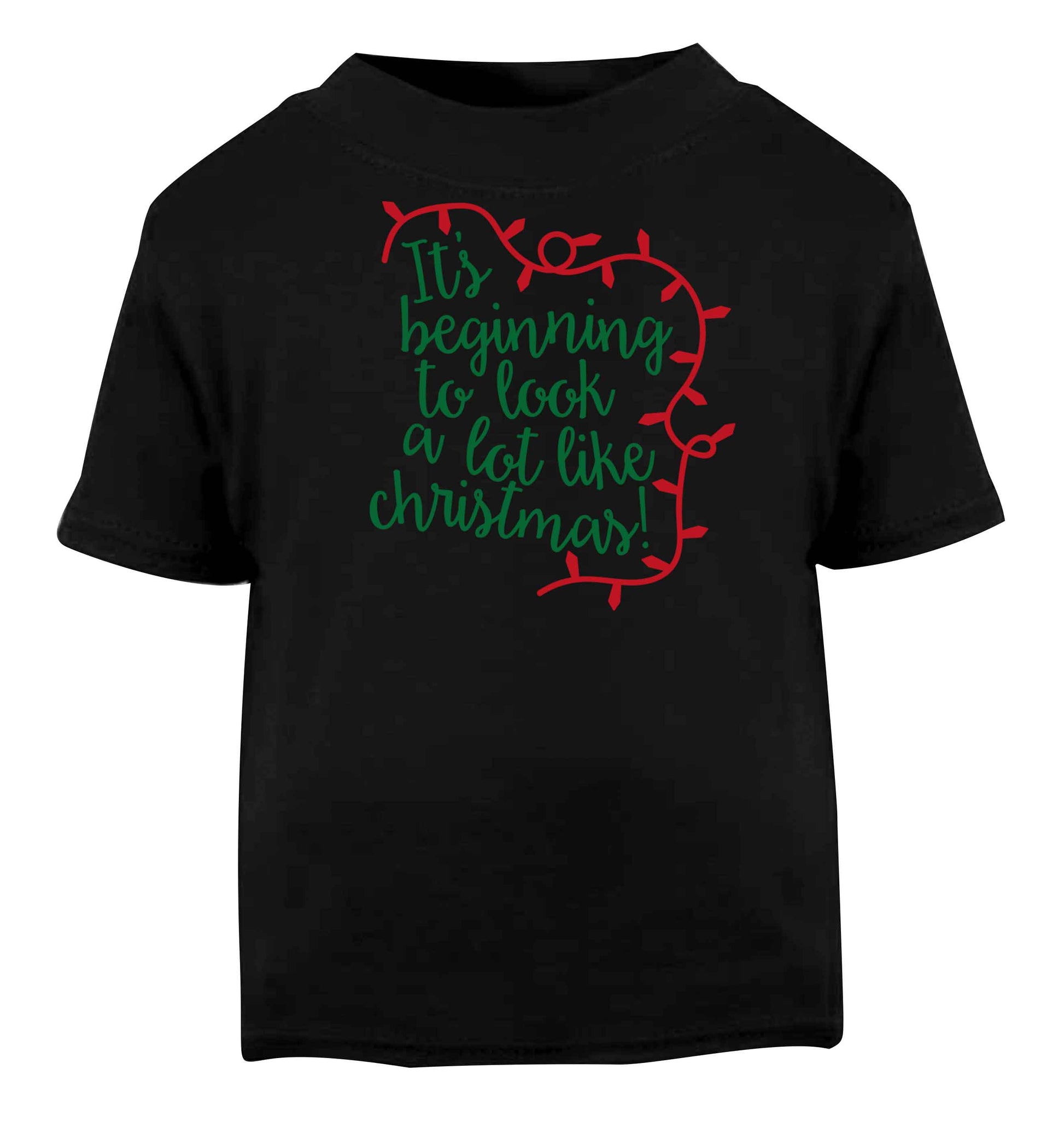 It's beginning to look a lot like Christmas Black baby toddler Tshirt 2 years