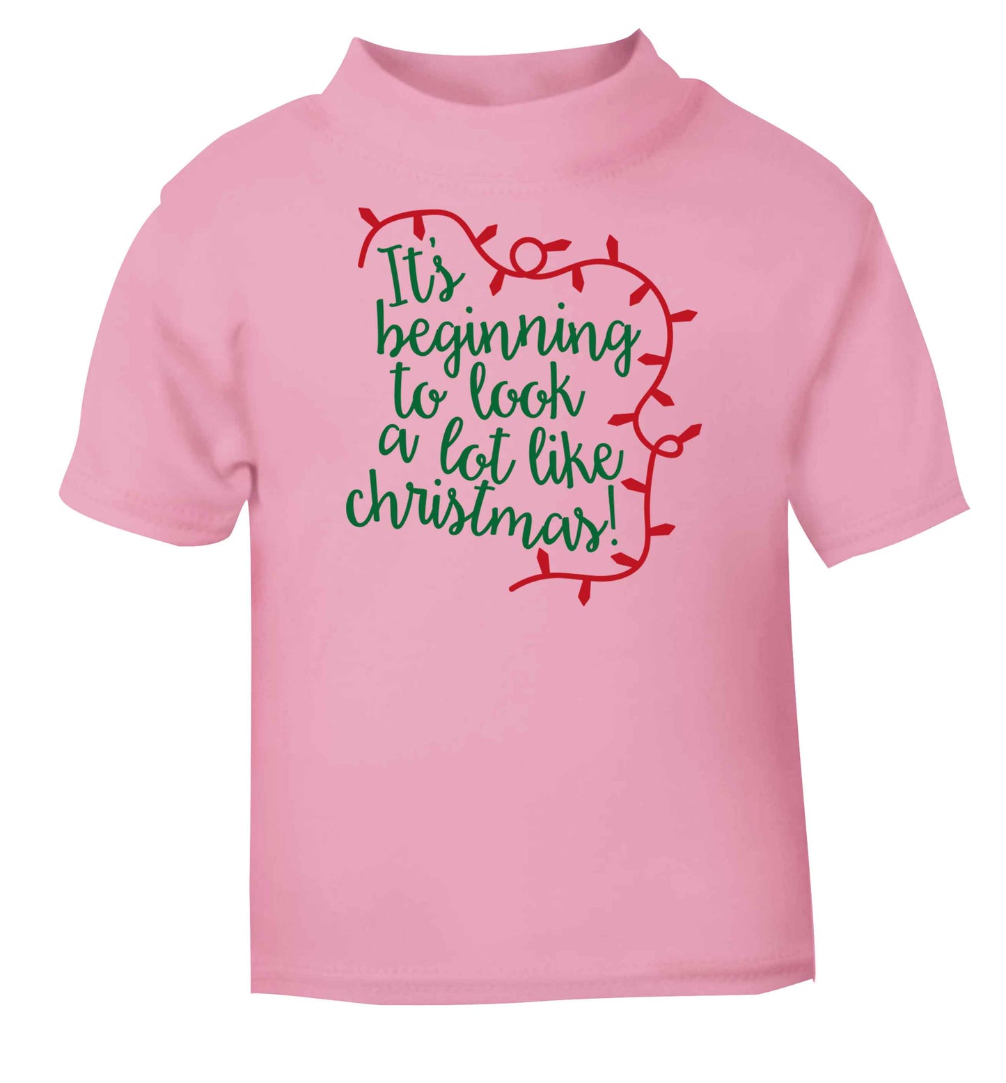 It's beginning to look a lot like Christmas light pink baby toddler Tshirt 2 Years