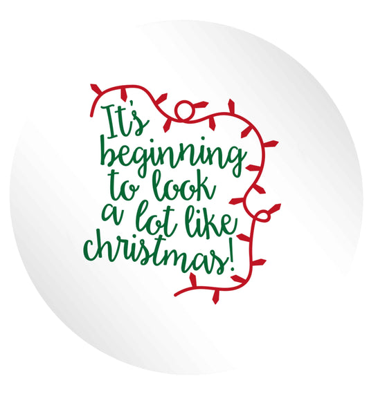 It's beginning to look a lot like Christmas 24 @ 45mm matt circle stickers