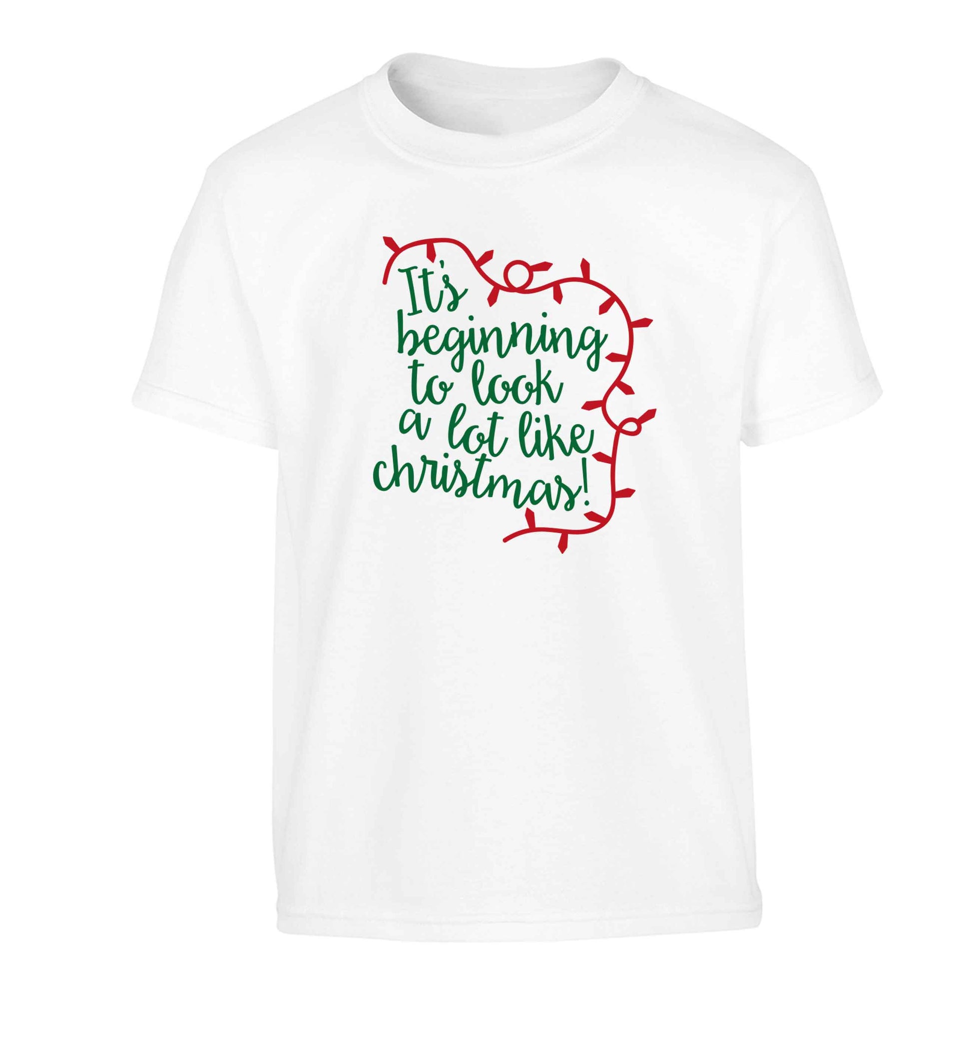 It's beginning to look a lot like Christmas Children's white Tshirt 12-13 Years