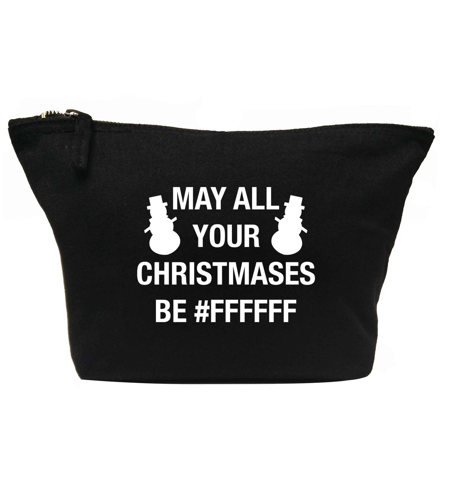 May all your Christmases be #FFFFFF | Makeup / wash bag