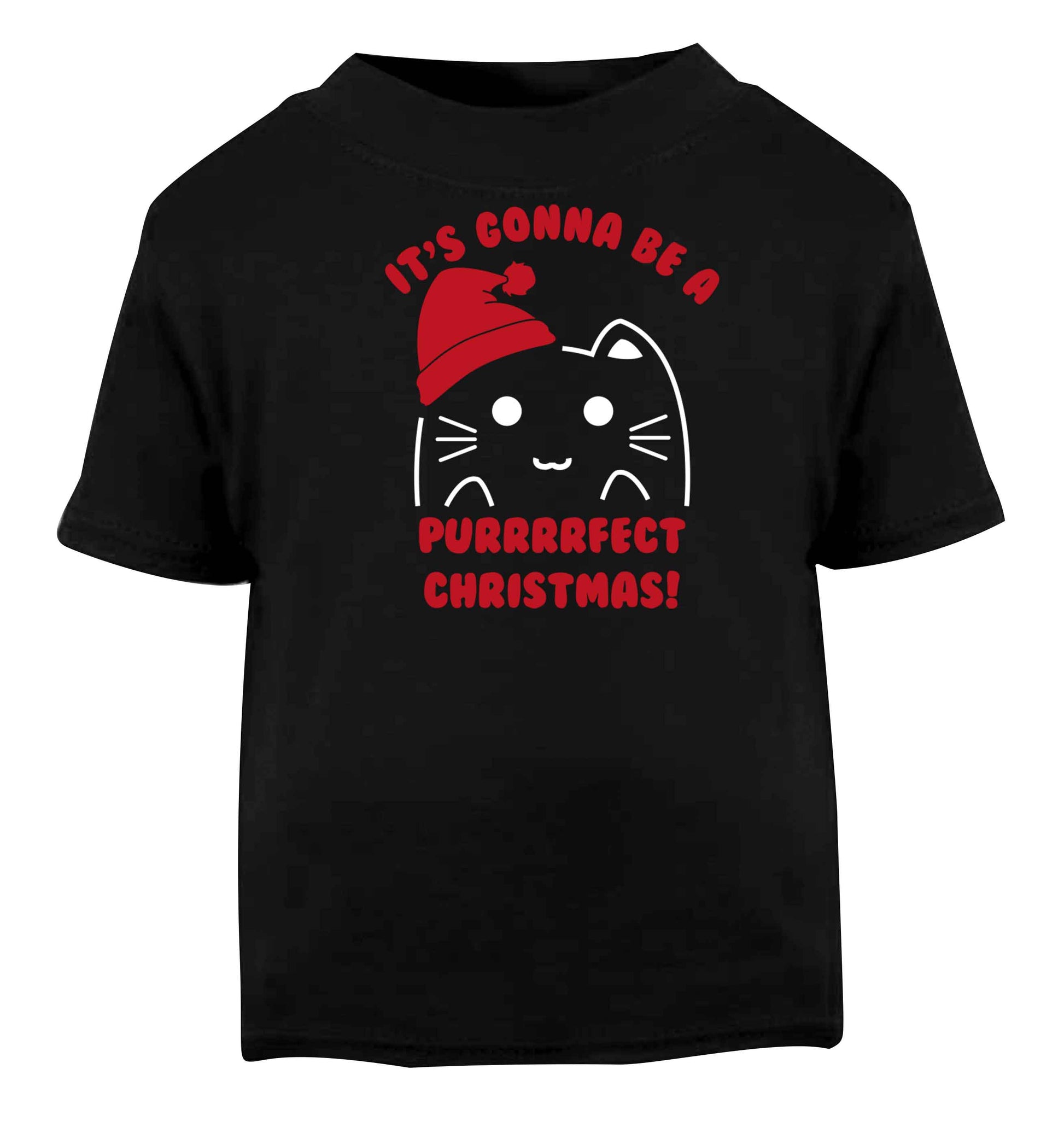 It's going to be a purrfect Christmas Black baby toddler Tshirt 2 years