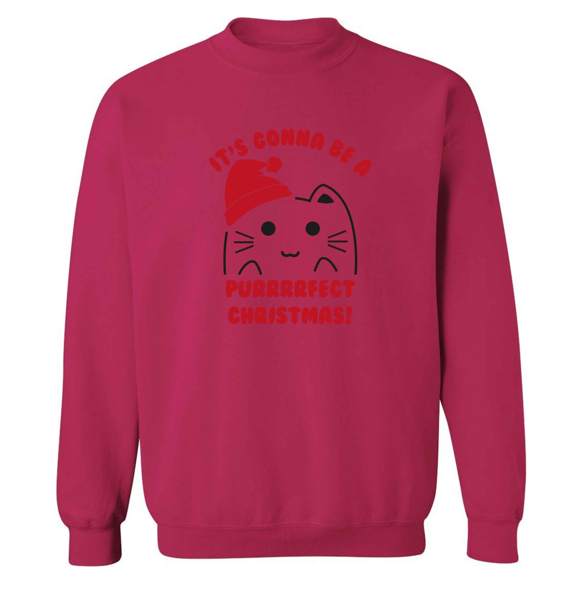 It's going to be a purrfect Christmas adult's unisex pink sweater 2XL