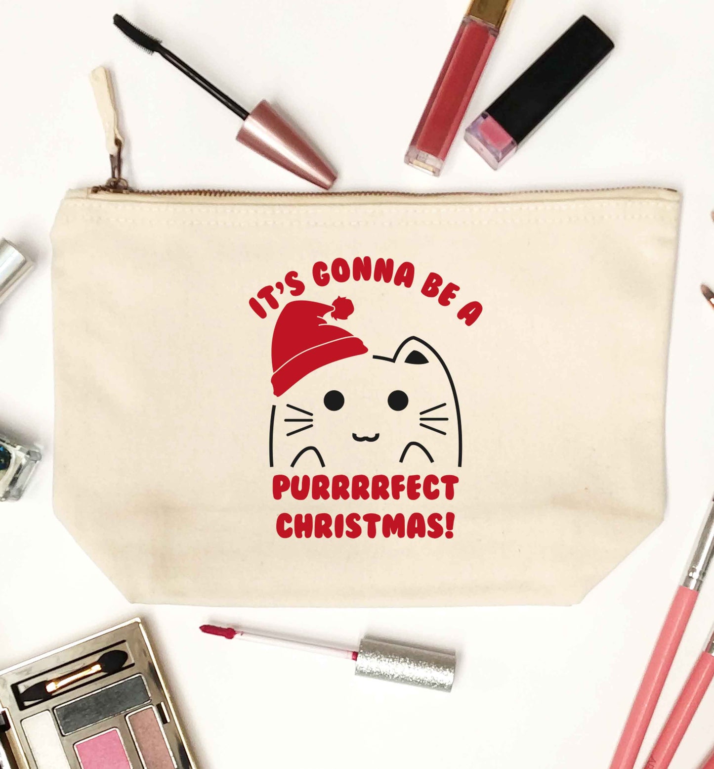 It's going to be a purrfect Christmas natural makeup bag