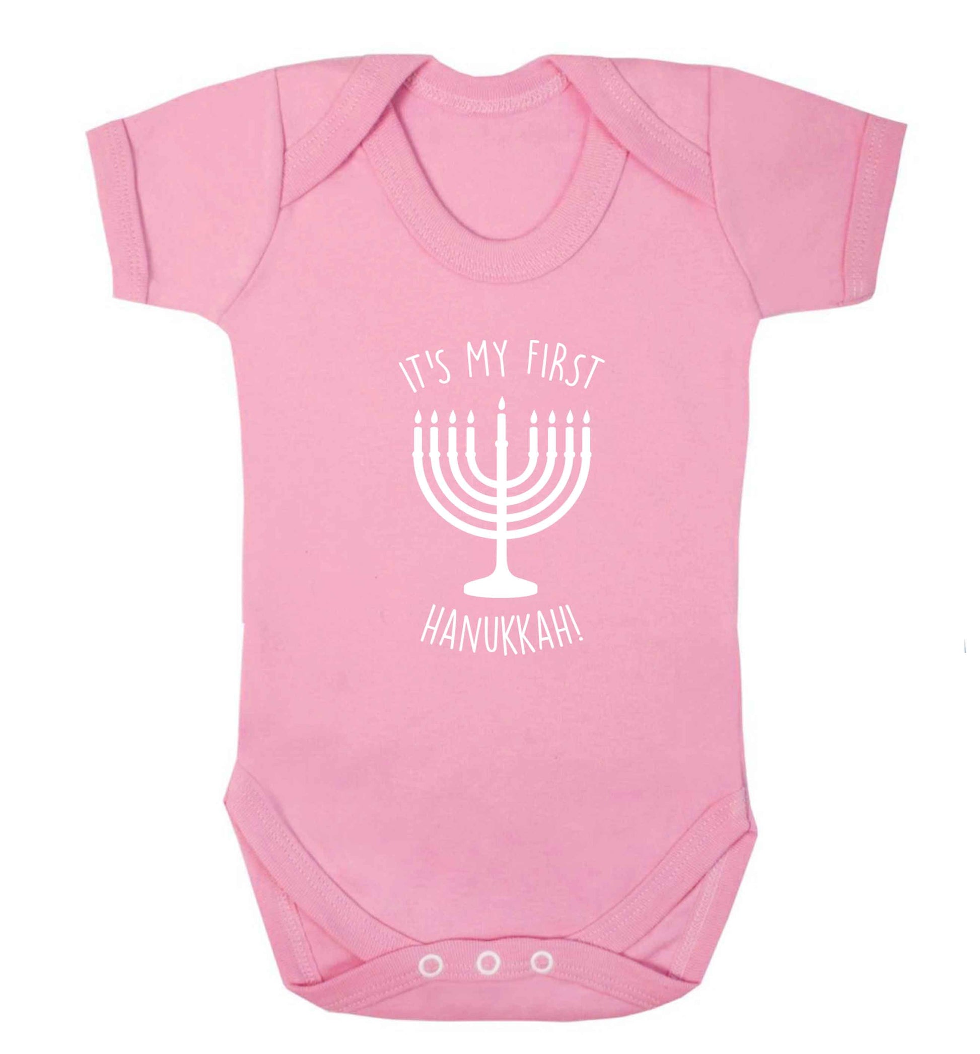 It's my first hanukkah baby vest pale pink 18-24 months