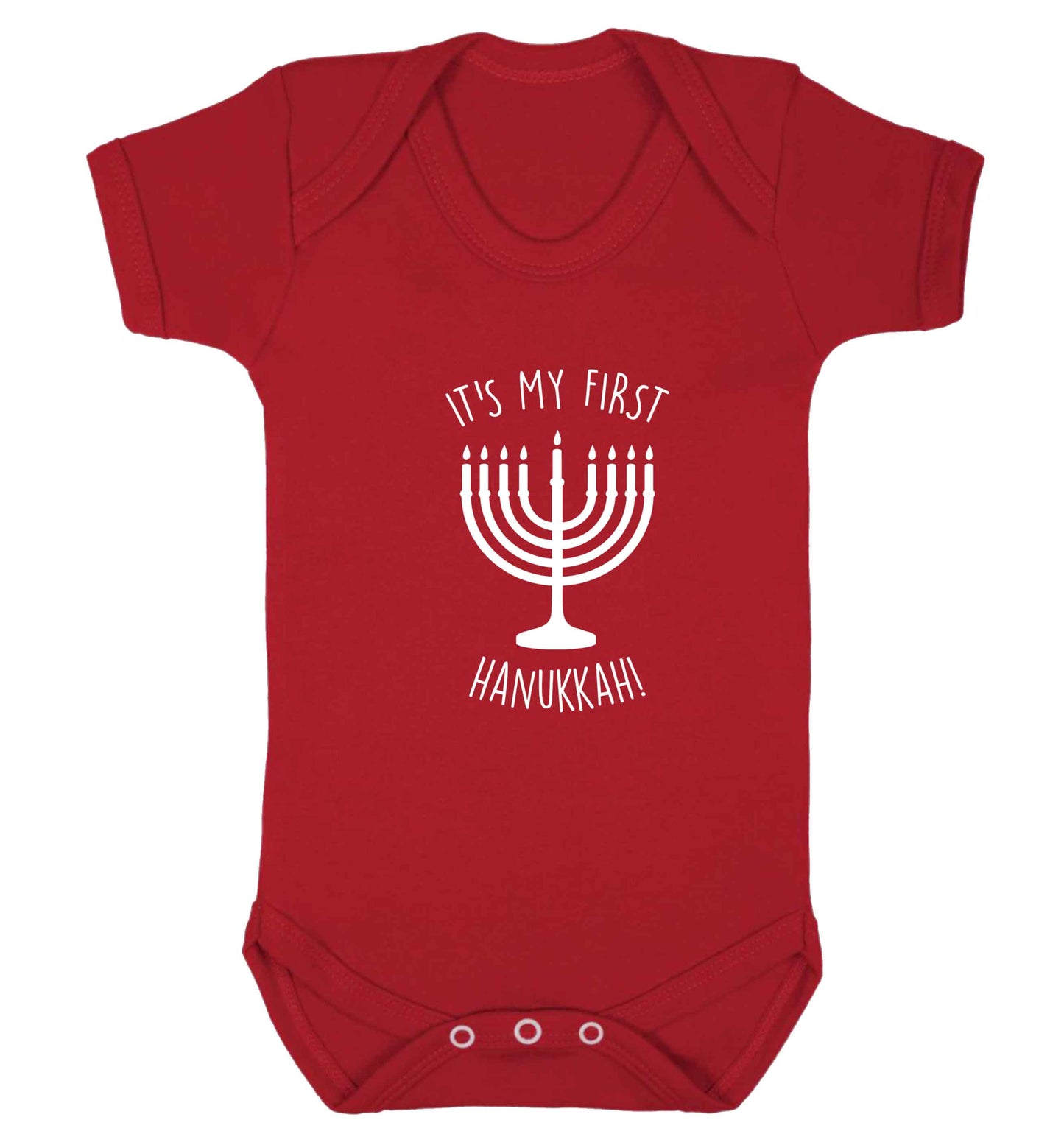 It's my first hanukkah baby vest red 18-24 months