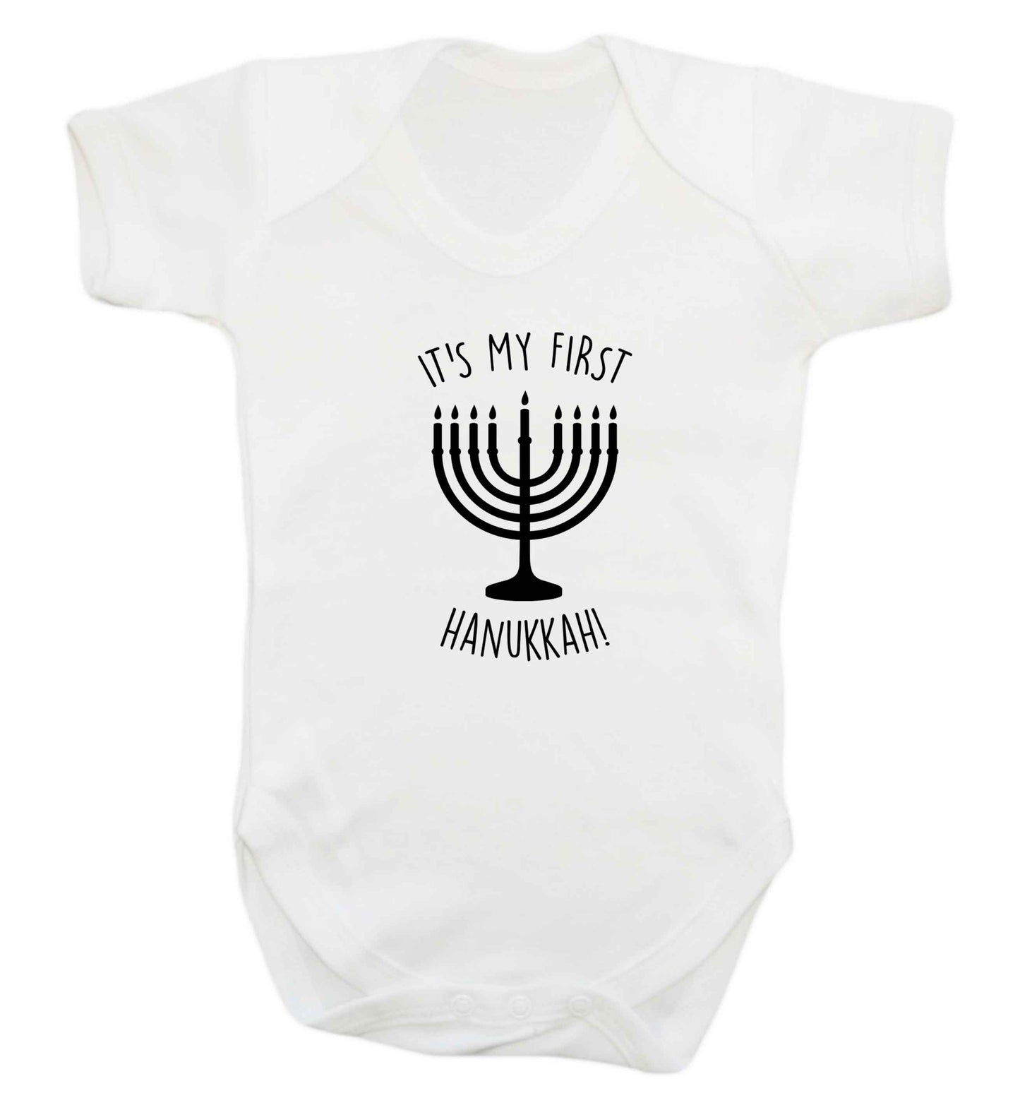 It's my first hanukkah baby vest white 18-24 months