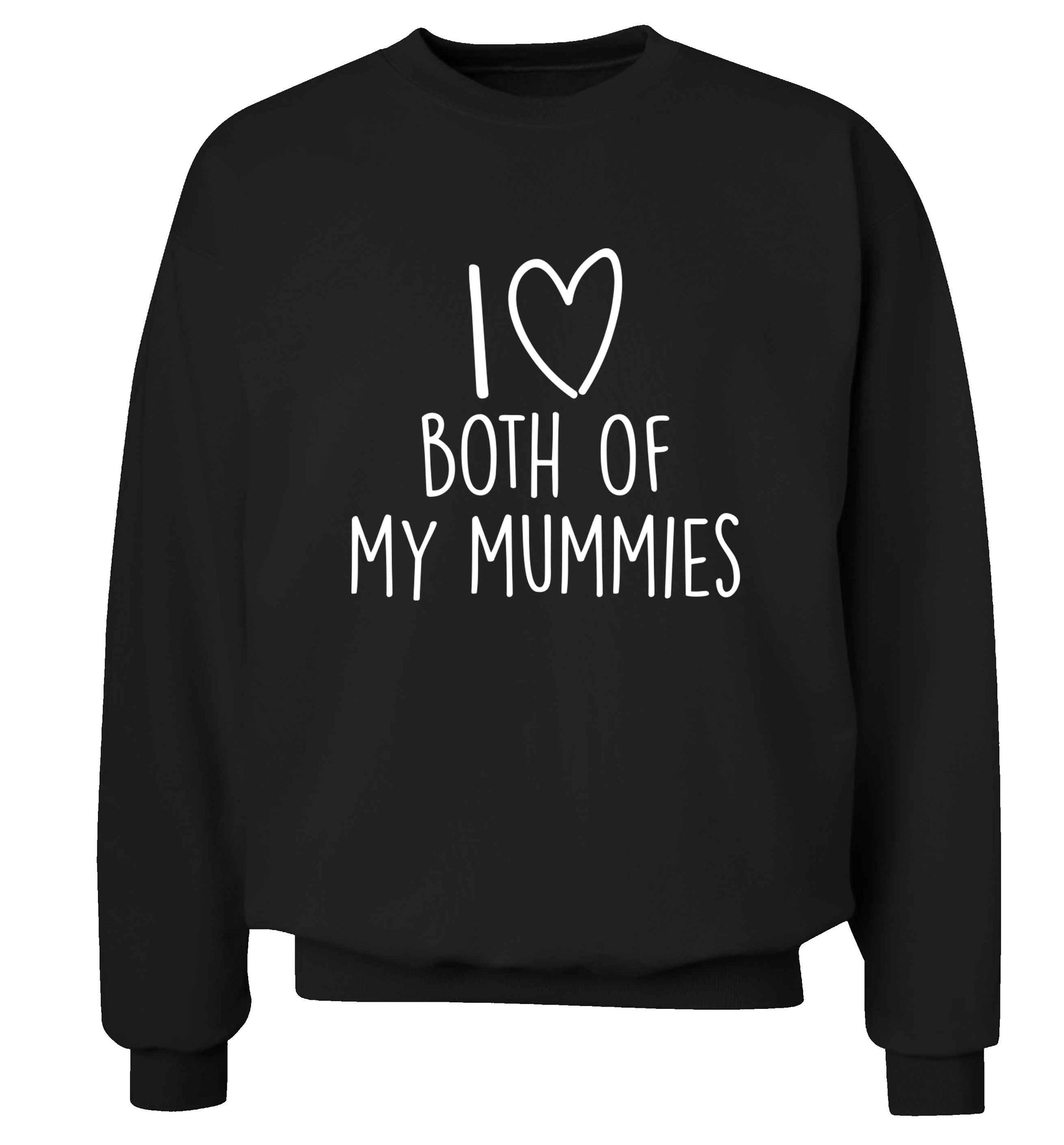 I love both of my mummies adult's unisex black sweater 2XL