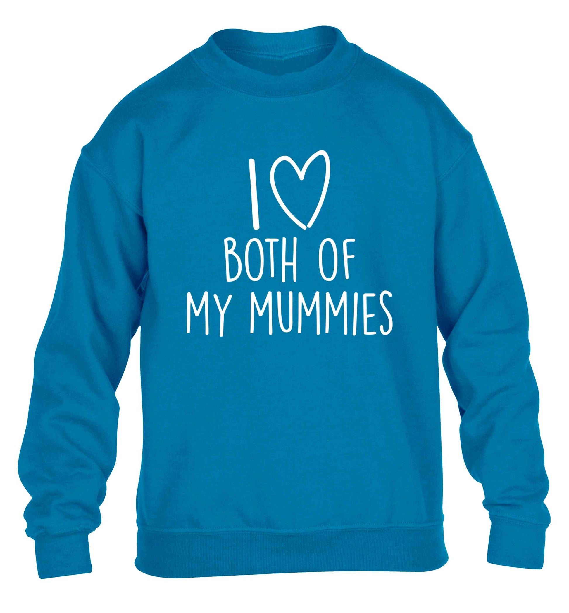 I love both of my mummies children's blue sweater 12-13 Years