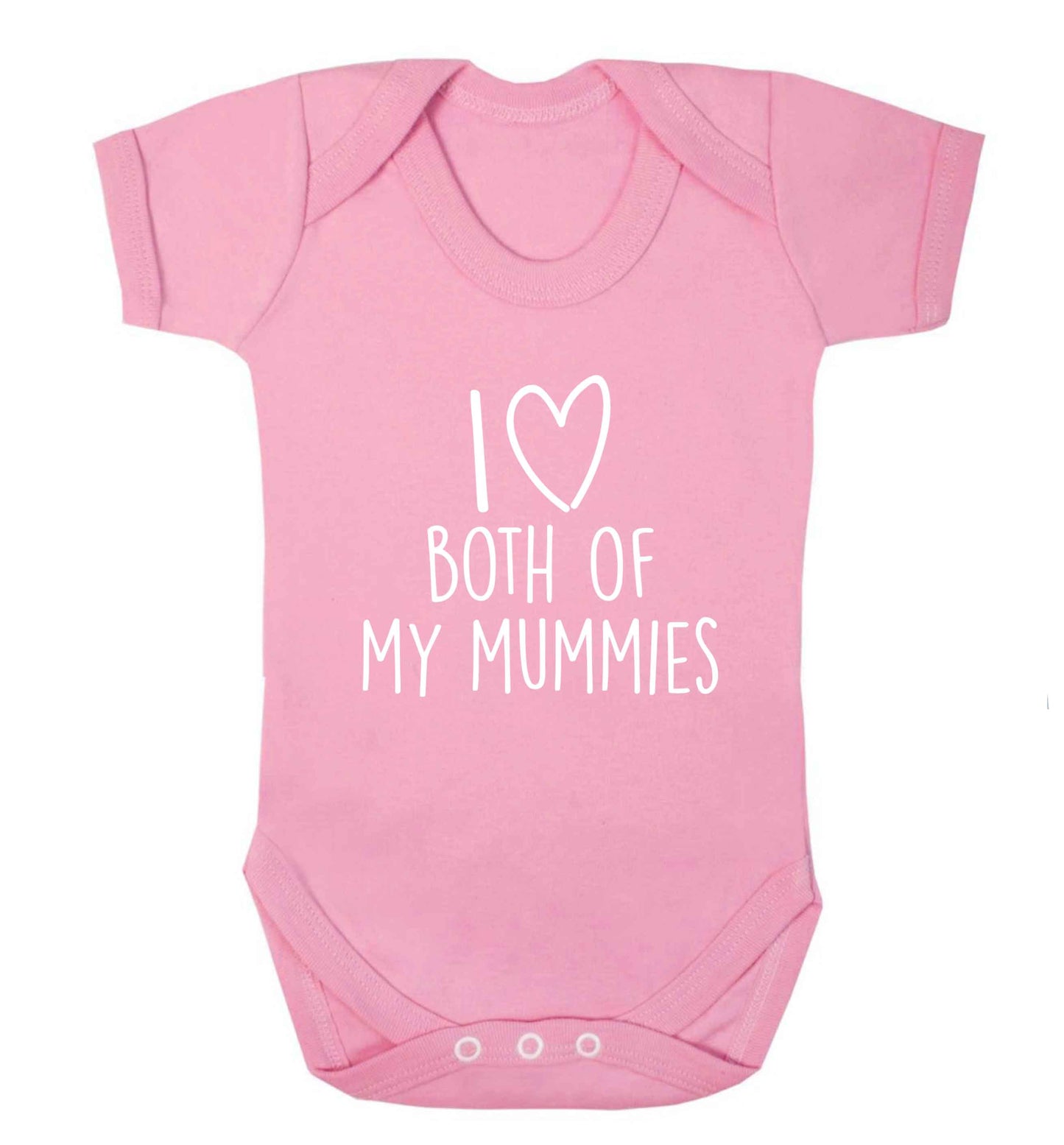 I love both of my mummies baby vest pale pink 18-24 months