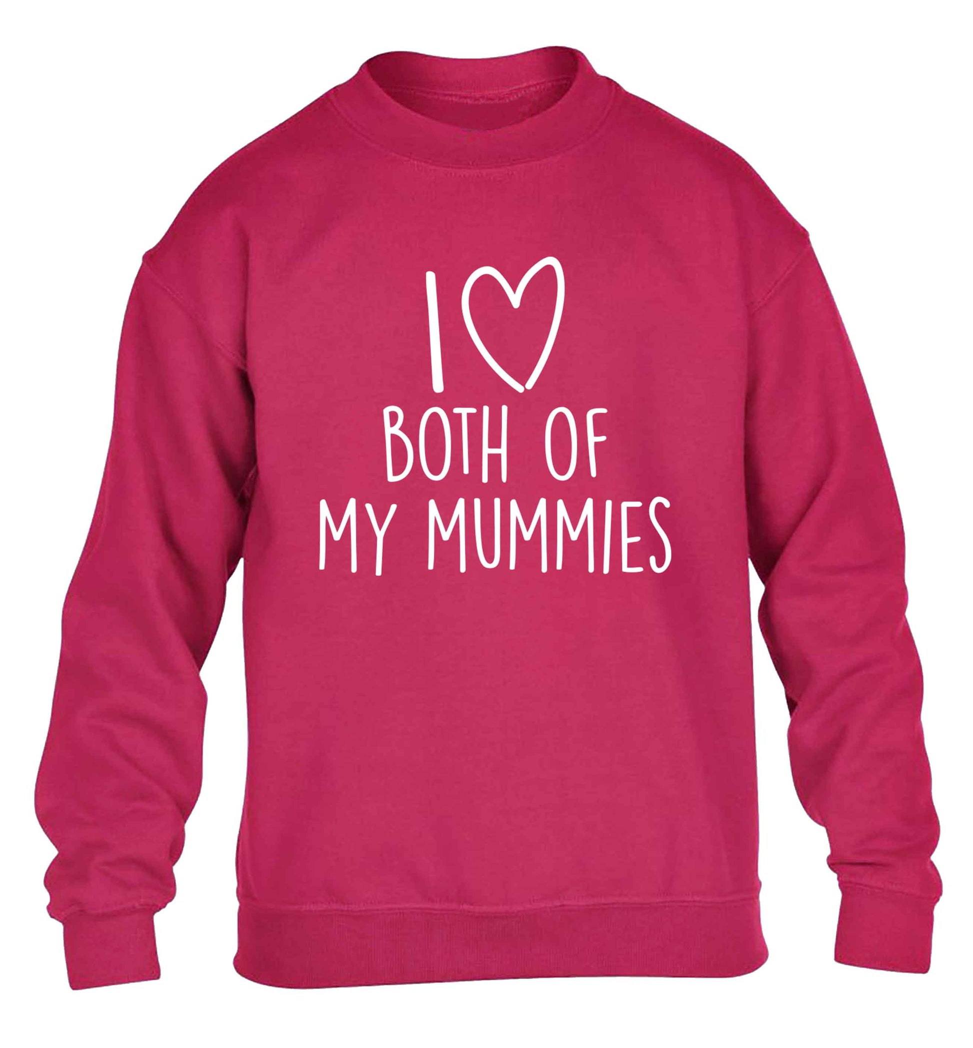 I love both of my mummies children's pink sweater 12-13 Years