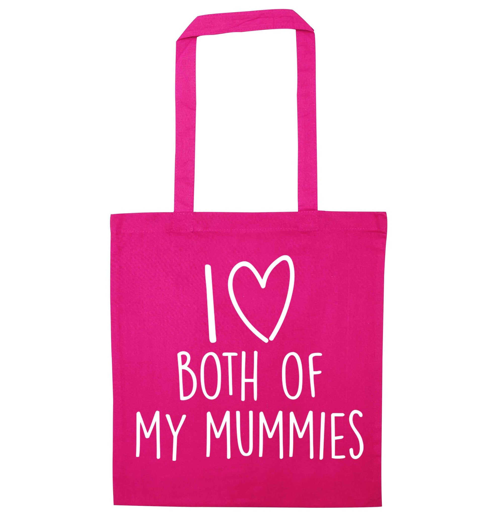 I love both of my mummies pink tote bag