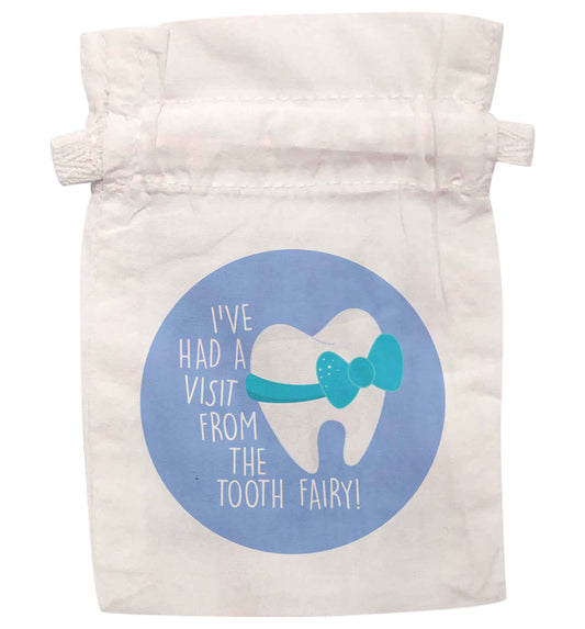 I've had a visit from the tooth fairy | XS drawstring pouch | Organic Cotton Bag