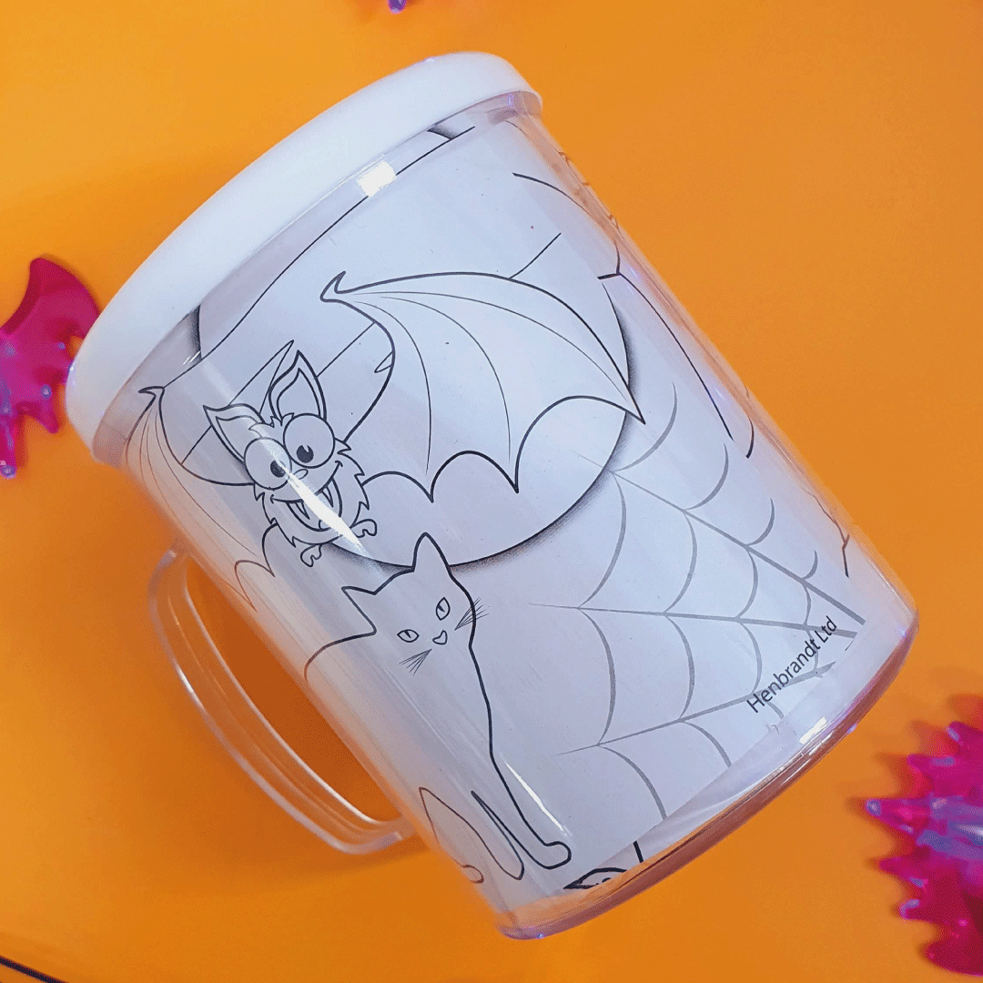 Colour your own Halloween mug | Two pictures included!