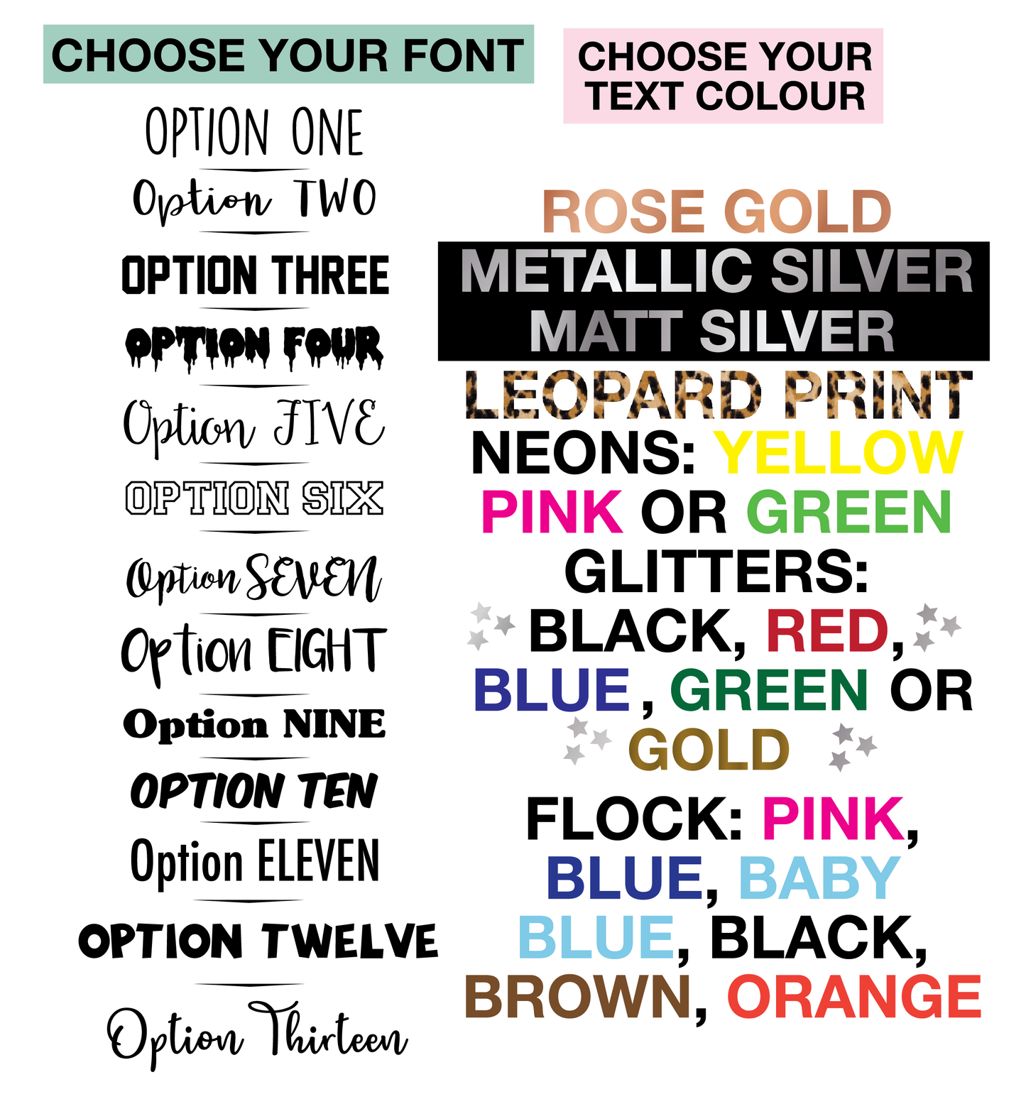Premium custom order any text colour and font | Makeup / wash bag