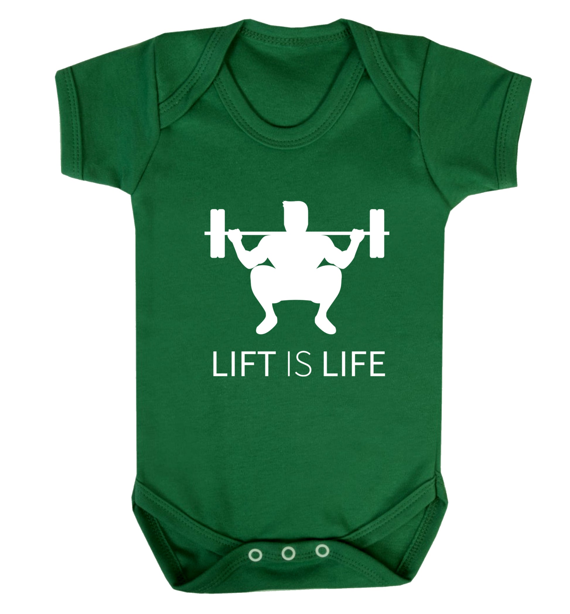 Lift is life Baby Vest green 18-24 months