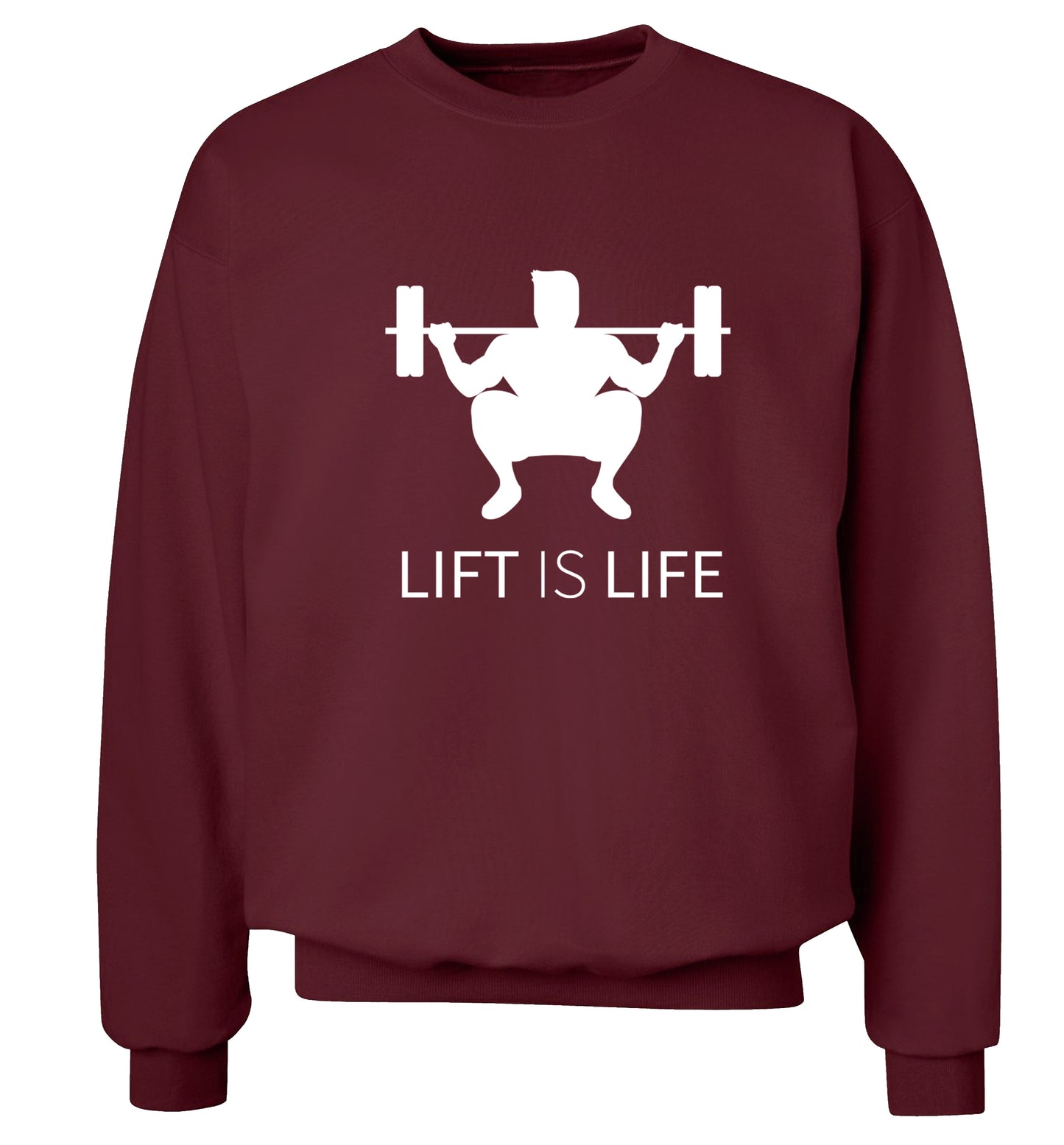 Lift is life Adult's unisex maroon Sweater 2XL