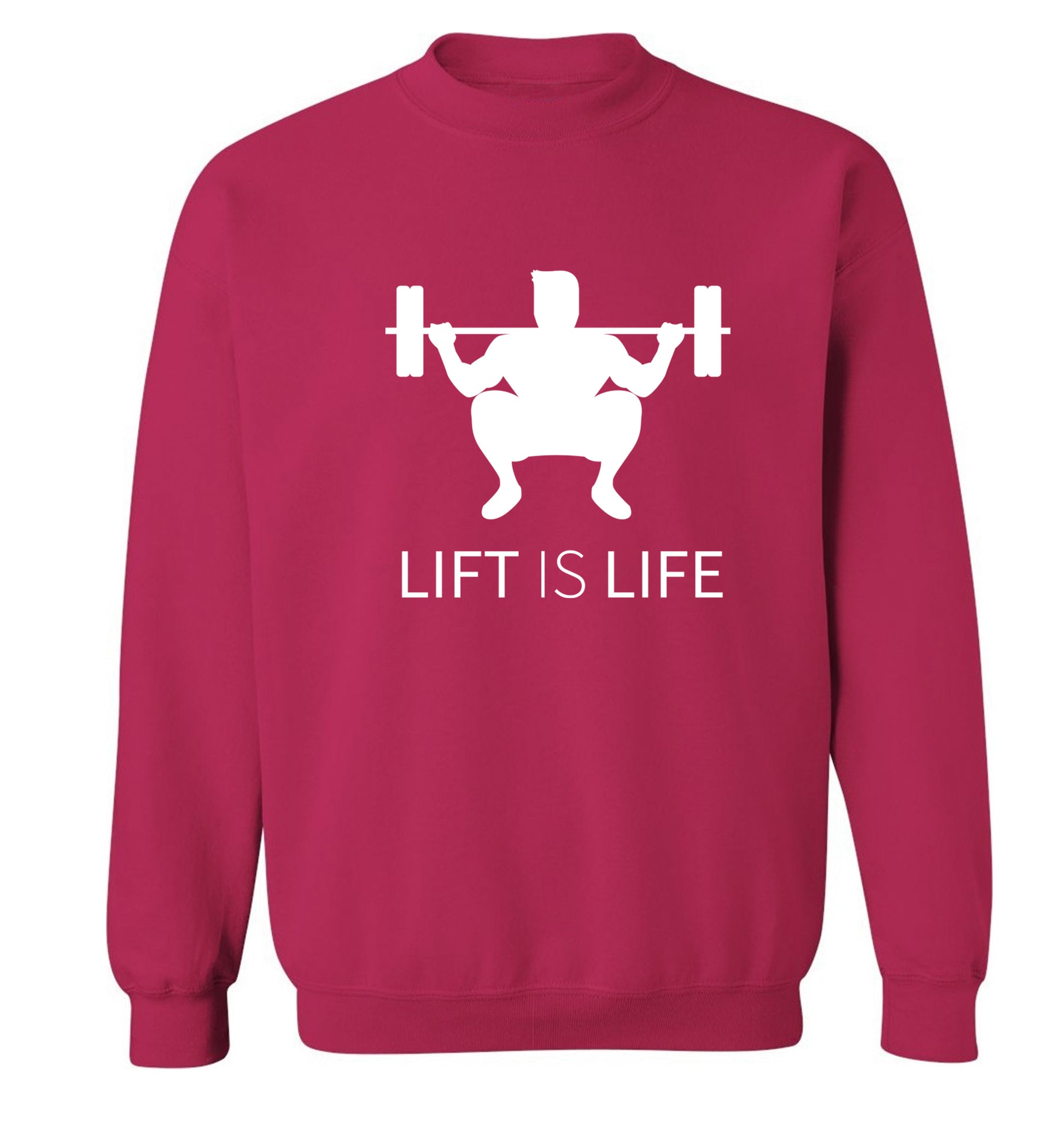 Lift is life Adult's unisex pink Sweater 2XL