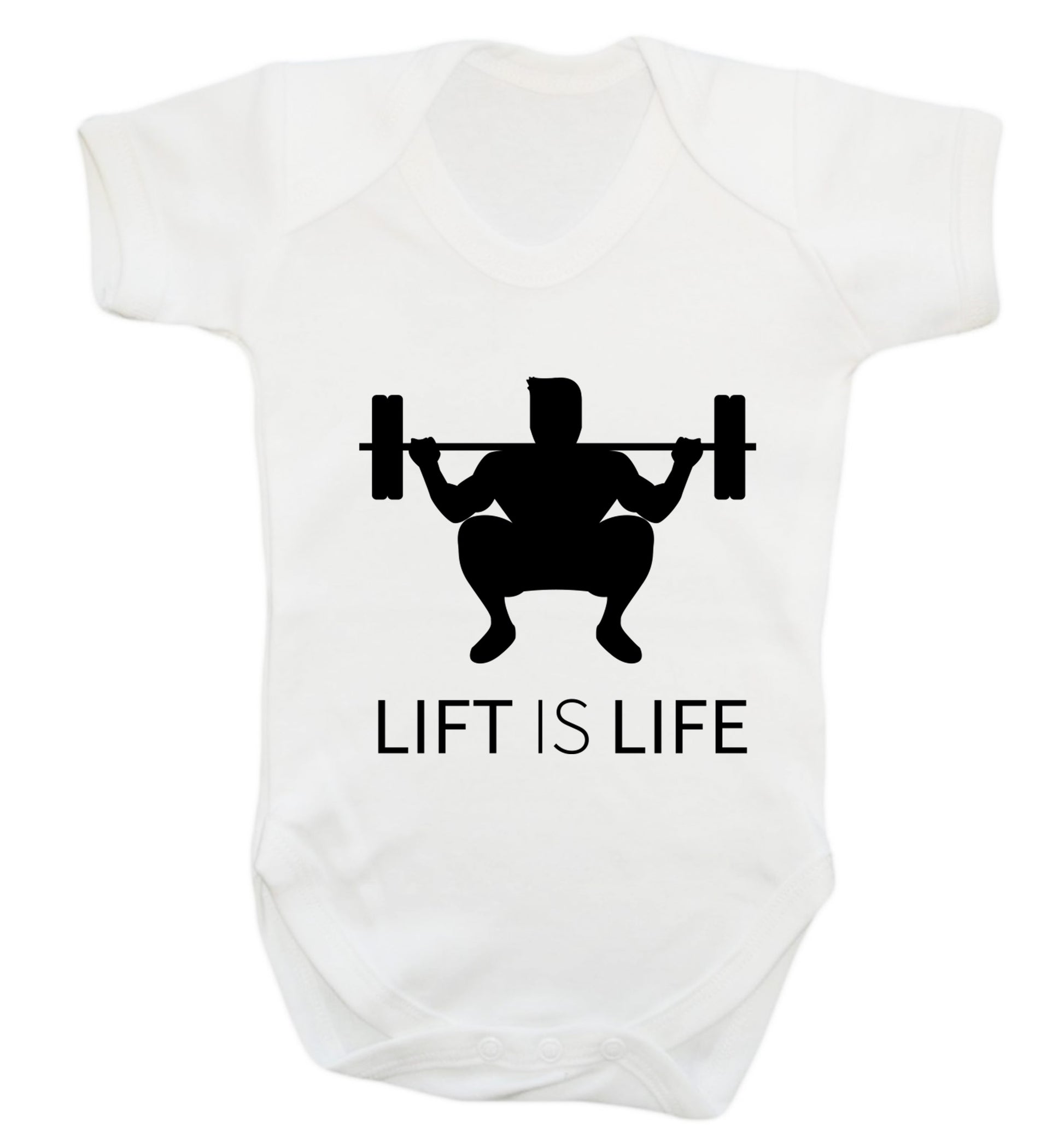 Lift is life Baby Vest white 18-24 months