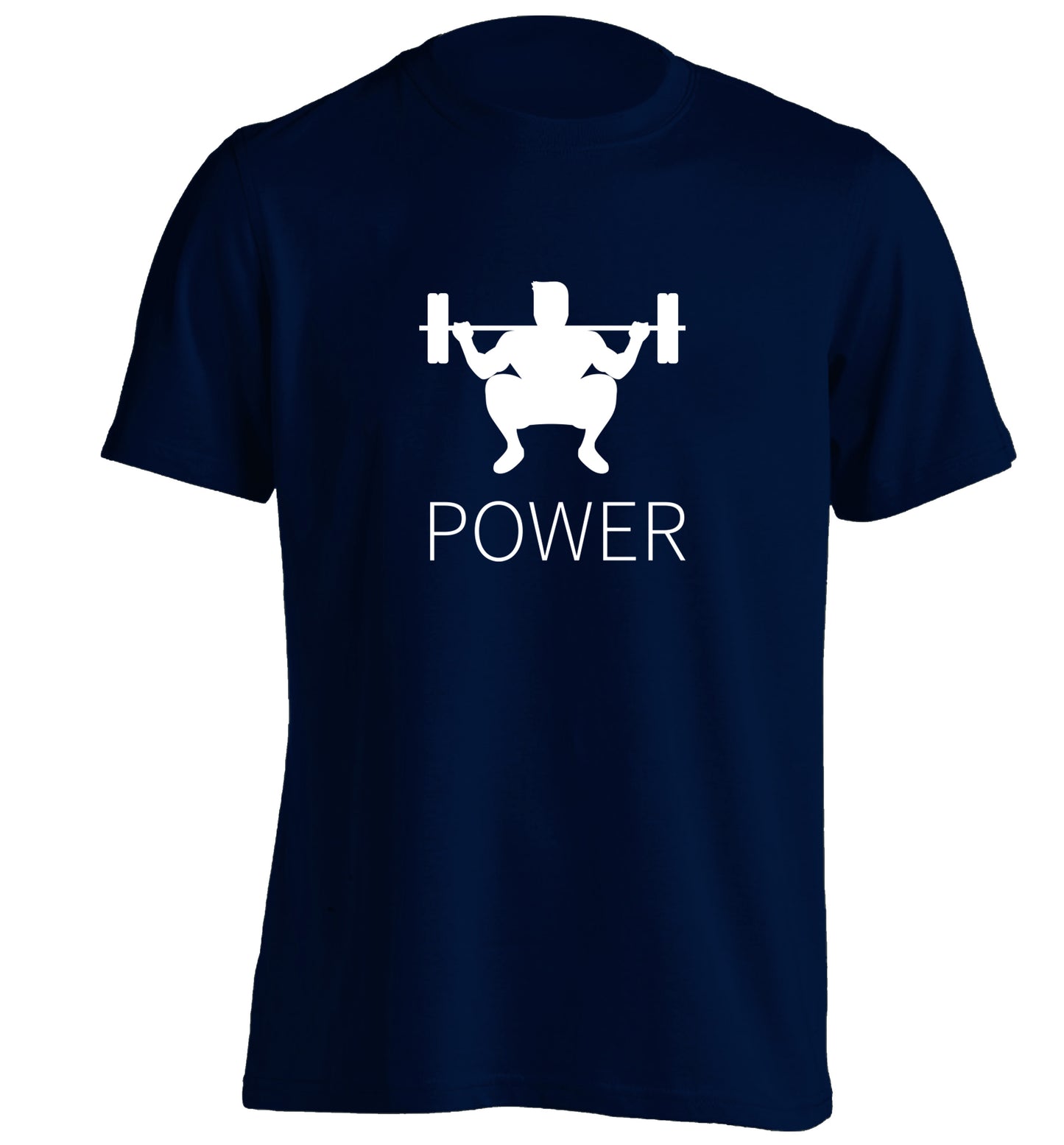 Lift power adults unisex navy Tshirt 2XL