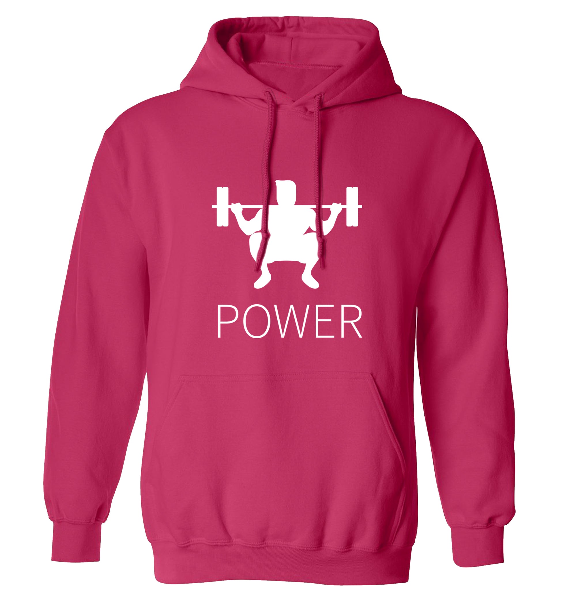 Lift power adults unisex pink hoodie 2XL