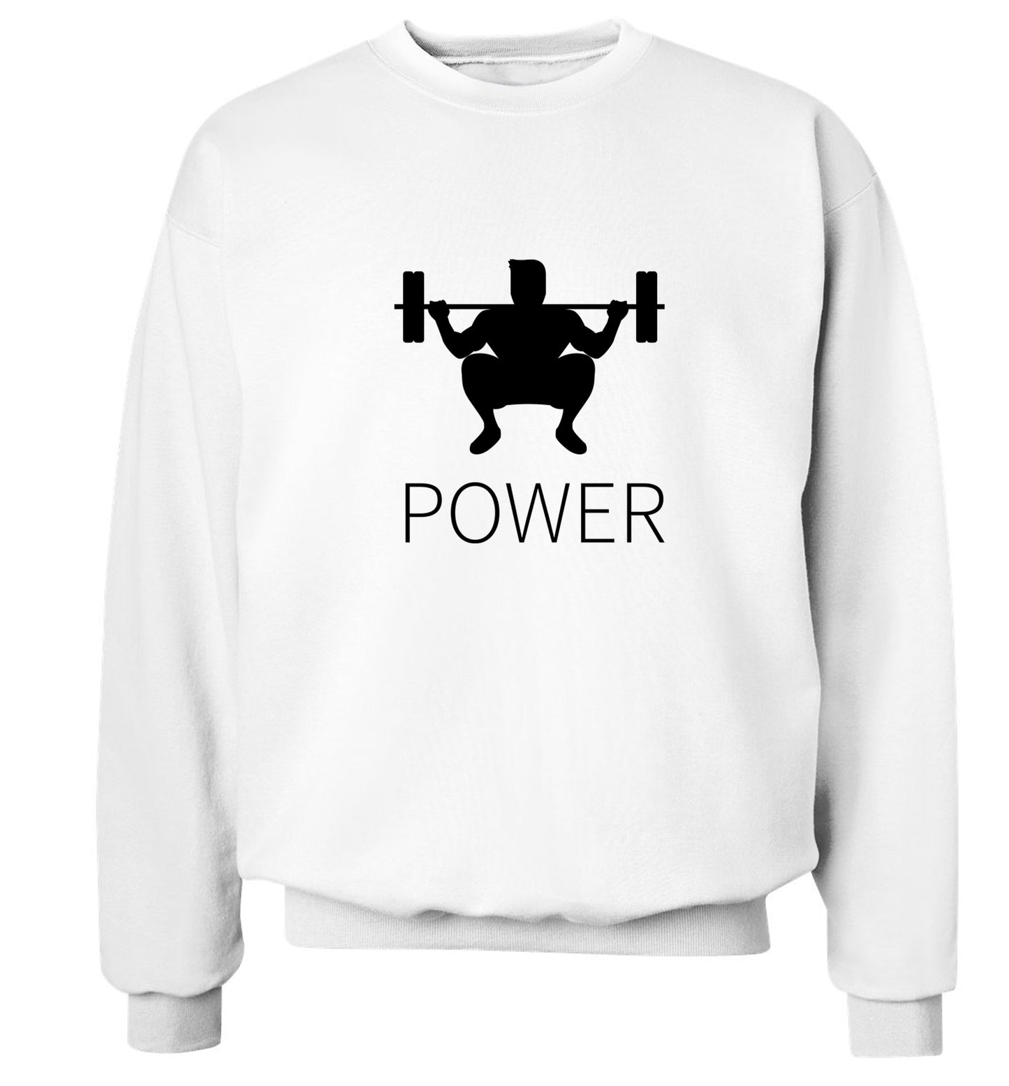 Lift power Adult's unisex white Sweater 2XL