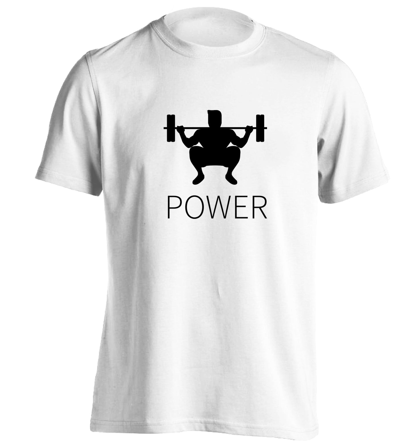 Lift power adults unisex white Tshirt 2XL