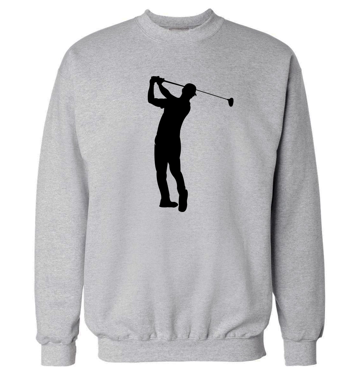 Golfer Illustration Adult's unisex grey Sweater 2XL