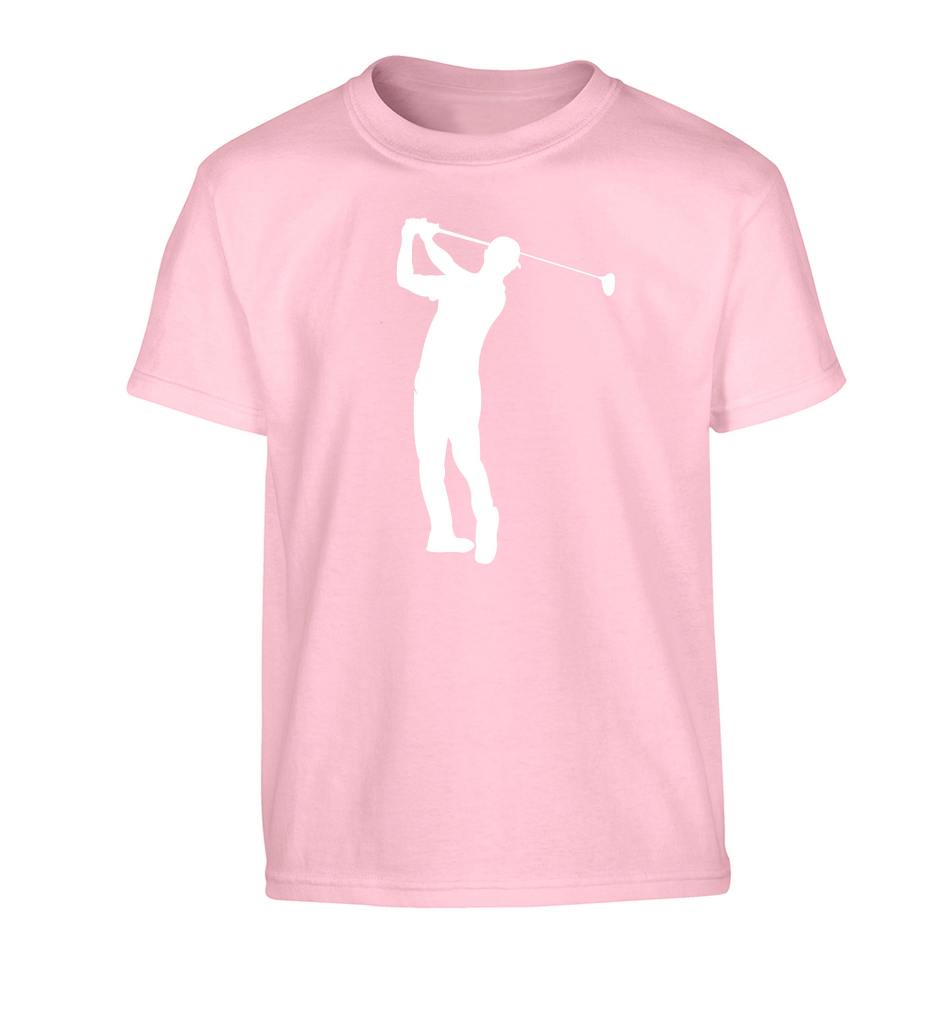 Golfer Illustration Children's light pink Tshirt 12-13 Years