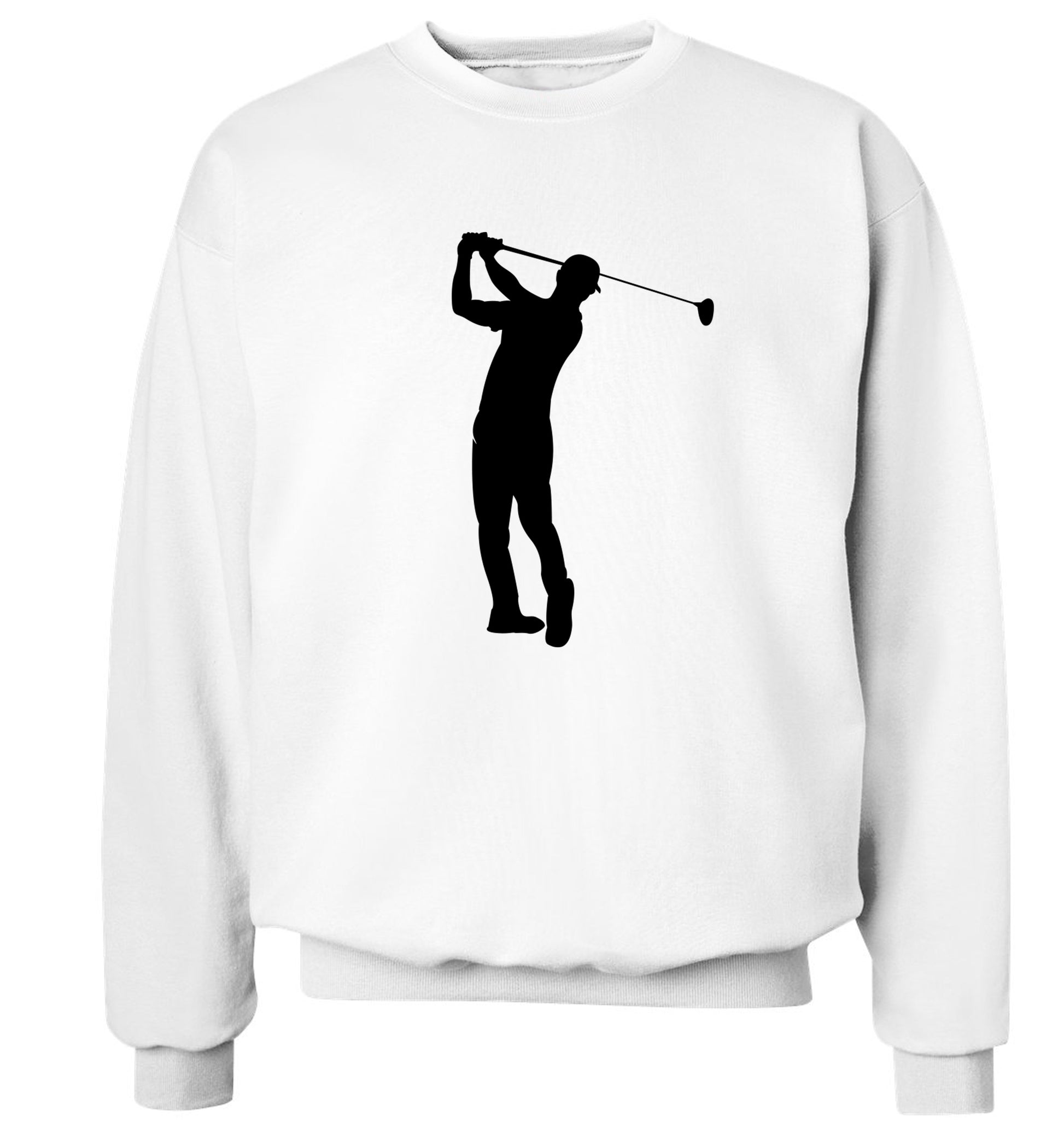 Golfer Illustration Adult's unisex white Sweater 2XL