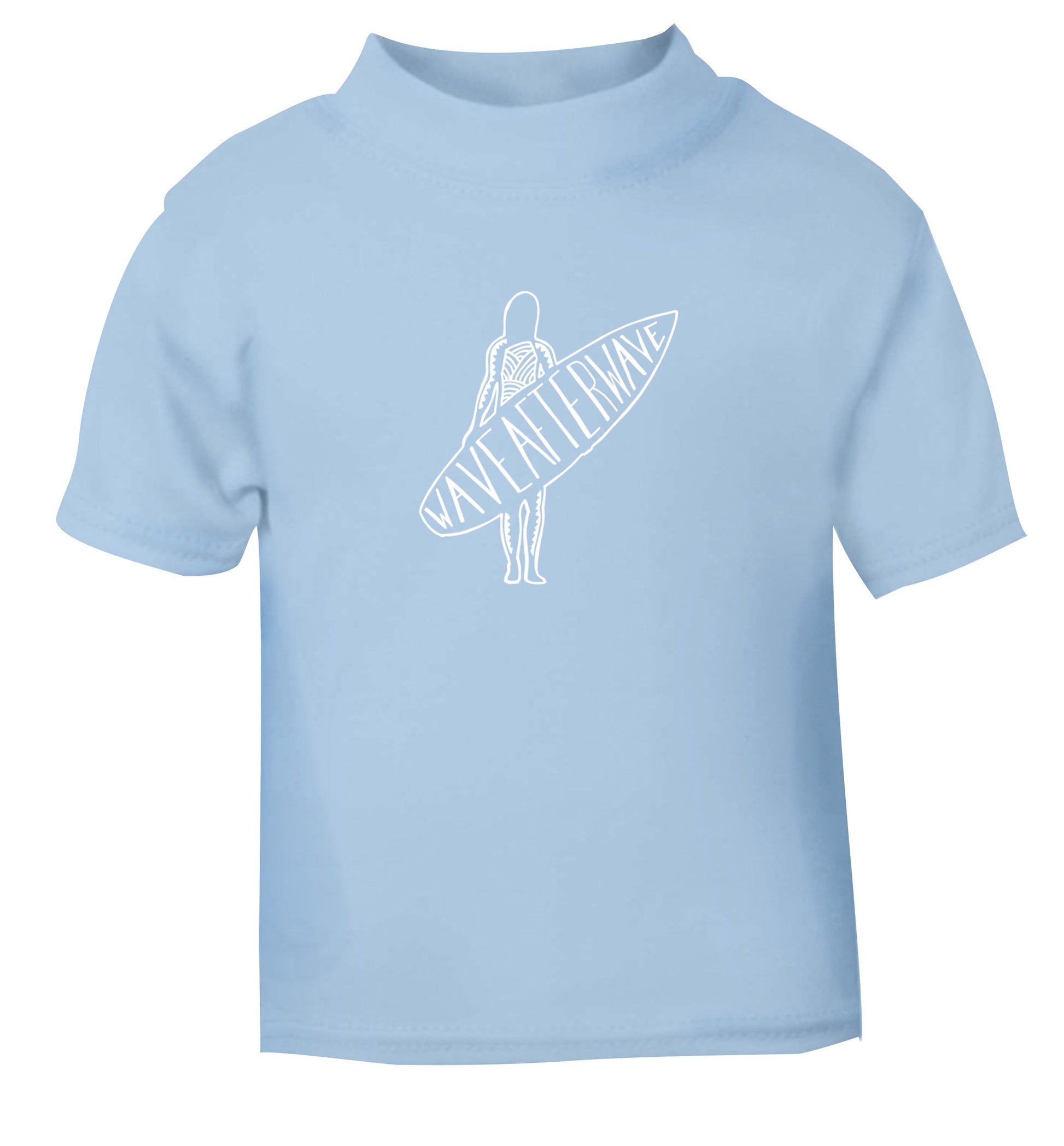 Wave after wave light blue Baby Toddler Tshirt 2 Years